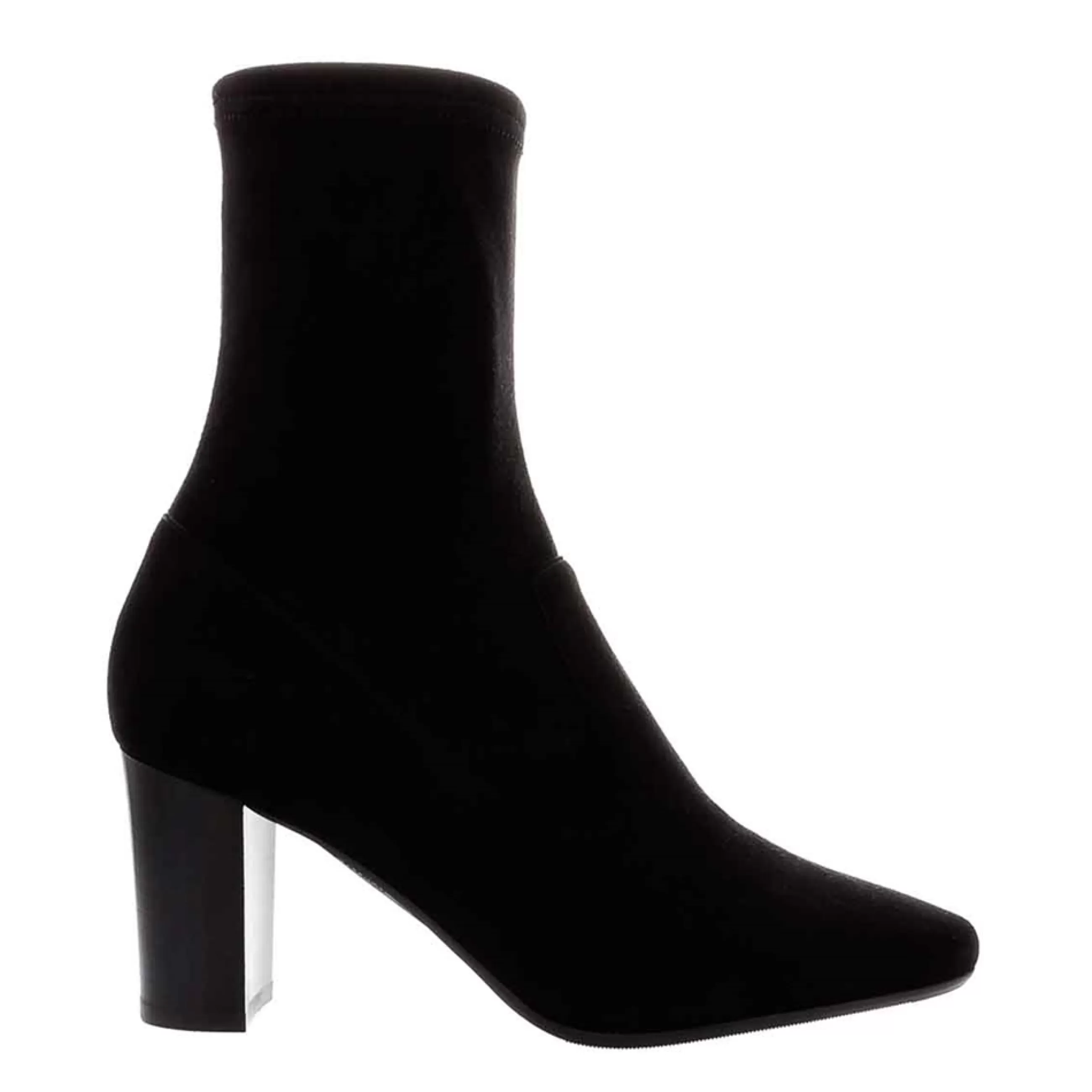 Amethyst Black Suede Block Heel Ankle Boots>Carl Scarpa Fashion