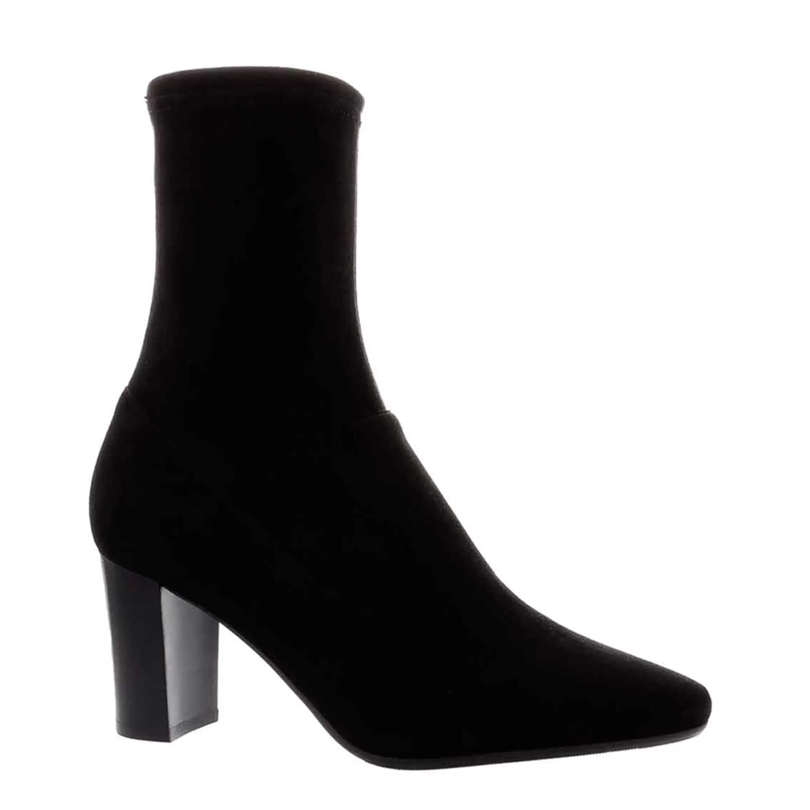 Amethyst Black Suede Block Heel Ankle Boots>Carl Scarpa Fashion