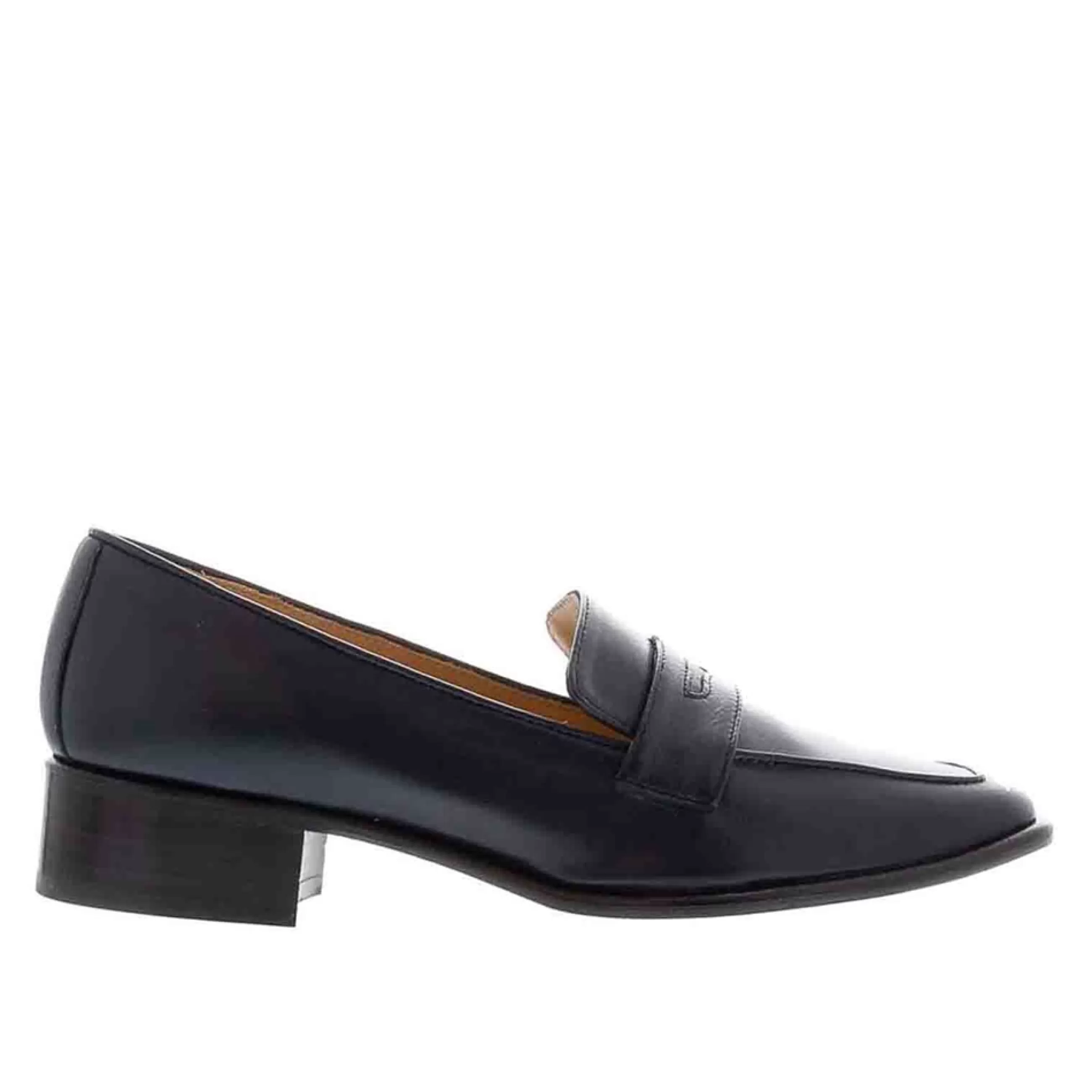 Angeilca Navy Leather Penny Loafers>Carl Scarpa Cheap