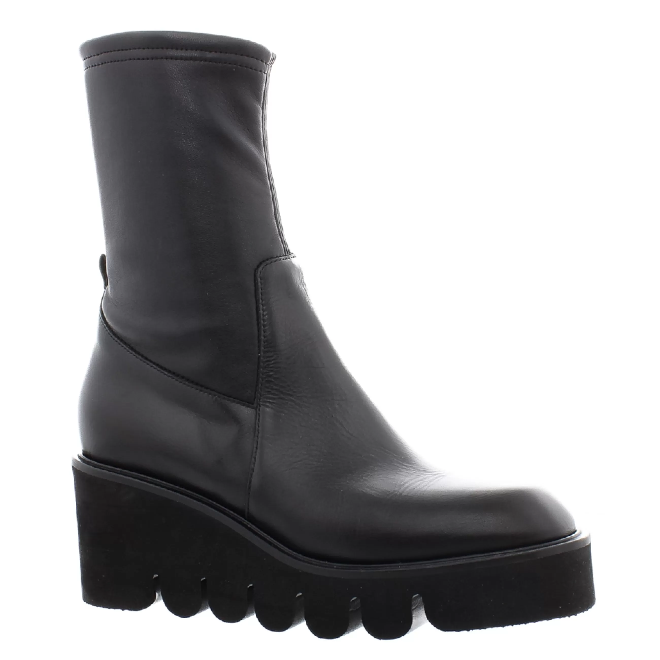 Ariel Black Leather Wavesole Ankle Boots>Carl Scarpa Sale