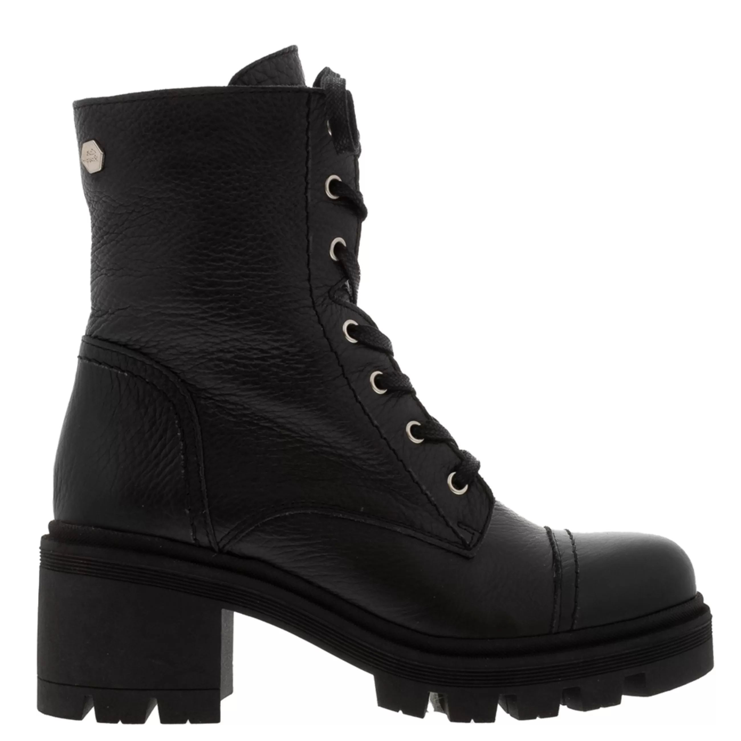 Arlot Black Leather Lace Up Ankle Boots>Carl Scarpa Store