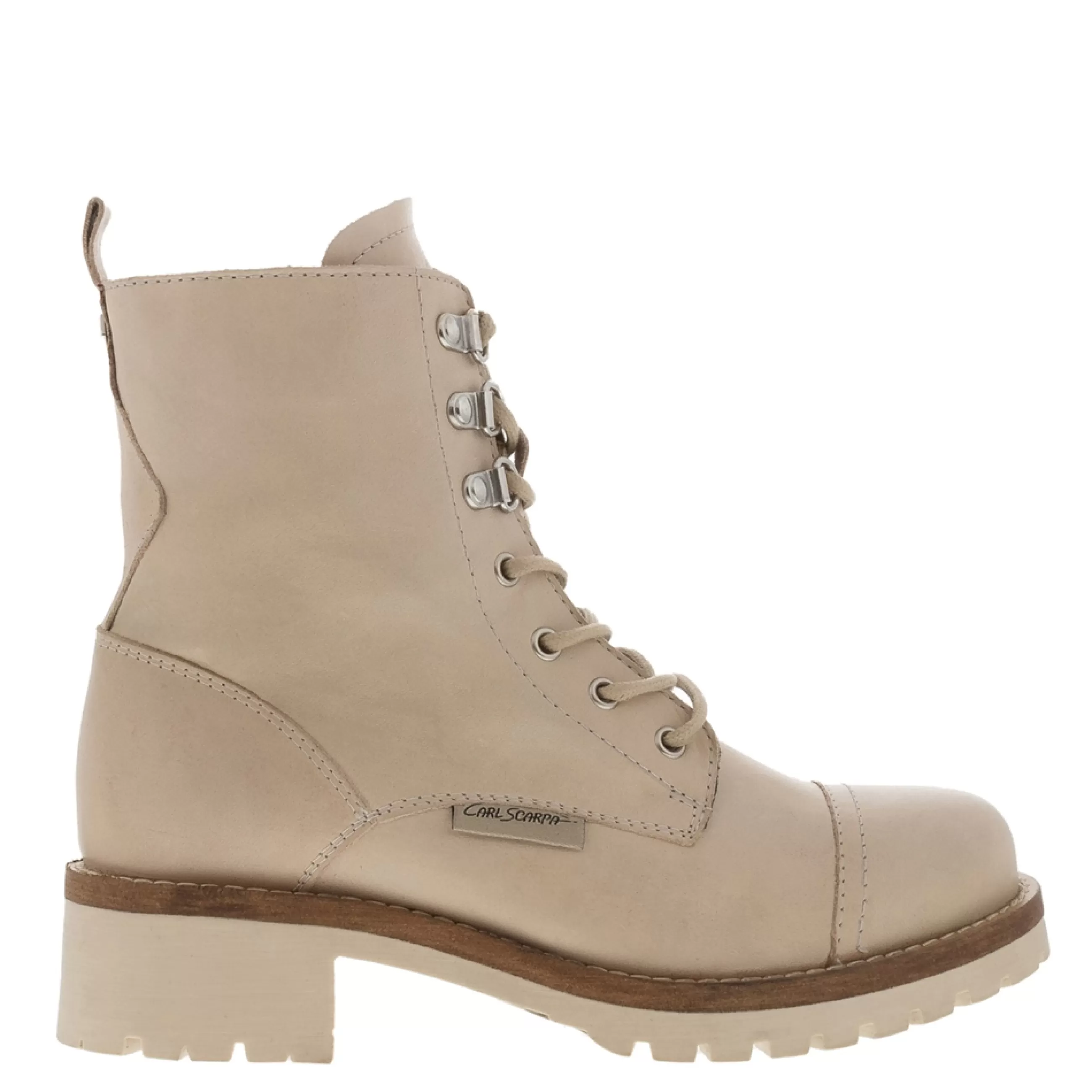 Blanca Off White Leather Ankle Boots>Carl Scarpa Shop