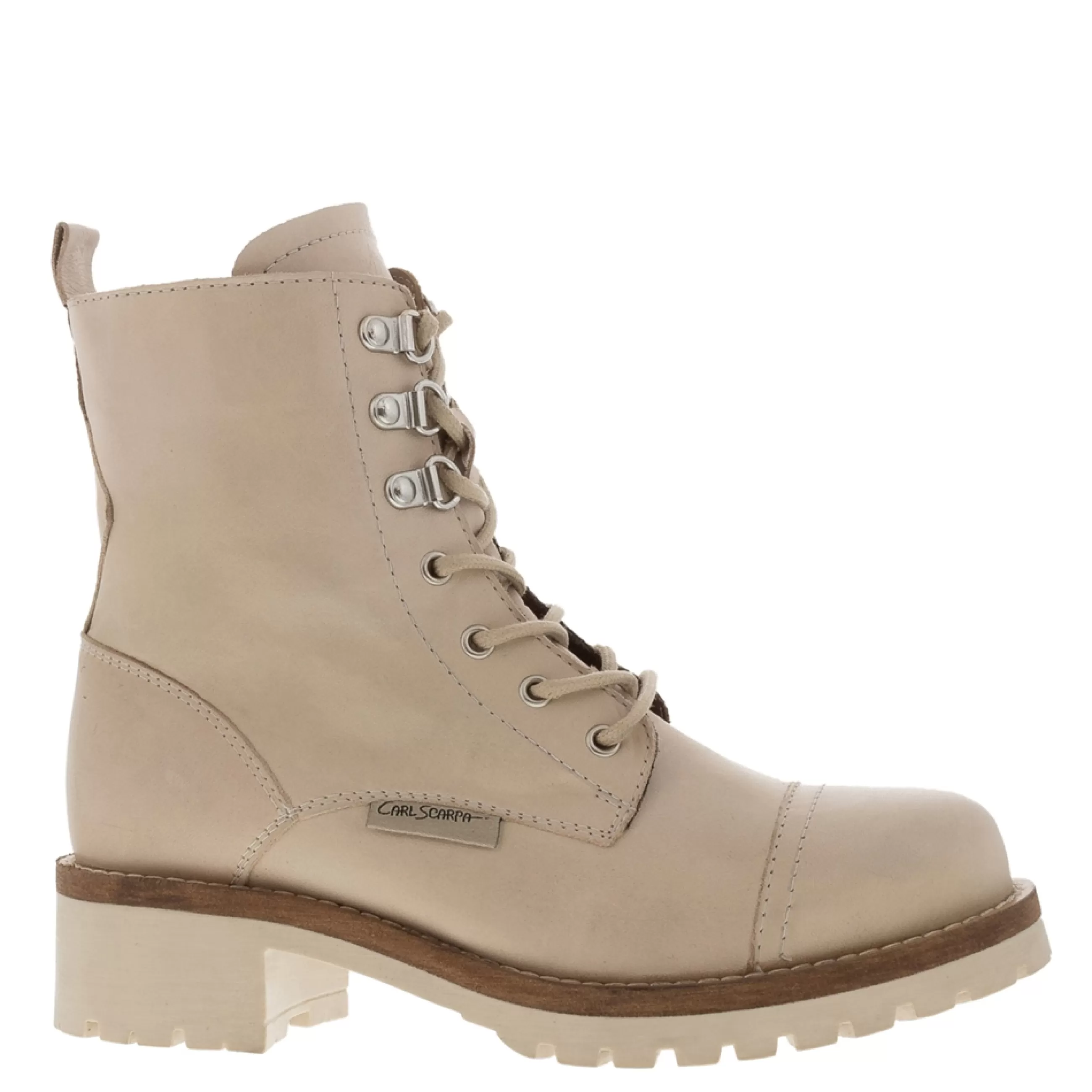 Blanca Off White Leather Ankle Boots>Carl Scarpa Shop