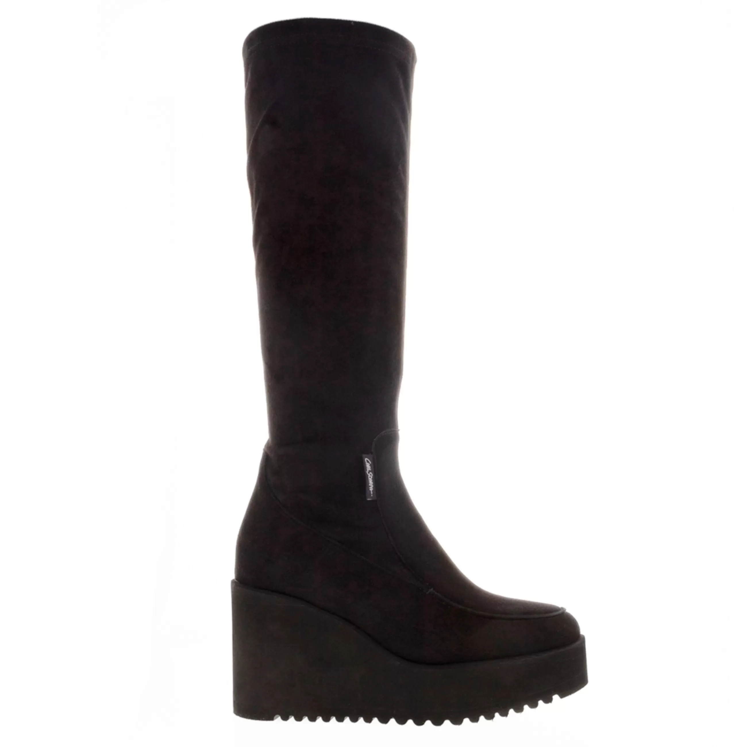 Boahi Black Suede Knee High Boots>Carl Scarpa Cheap