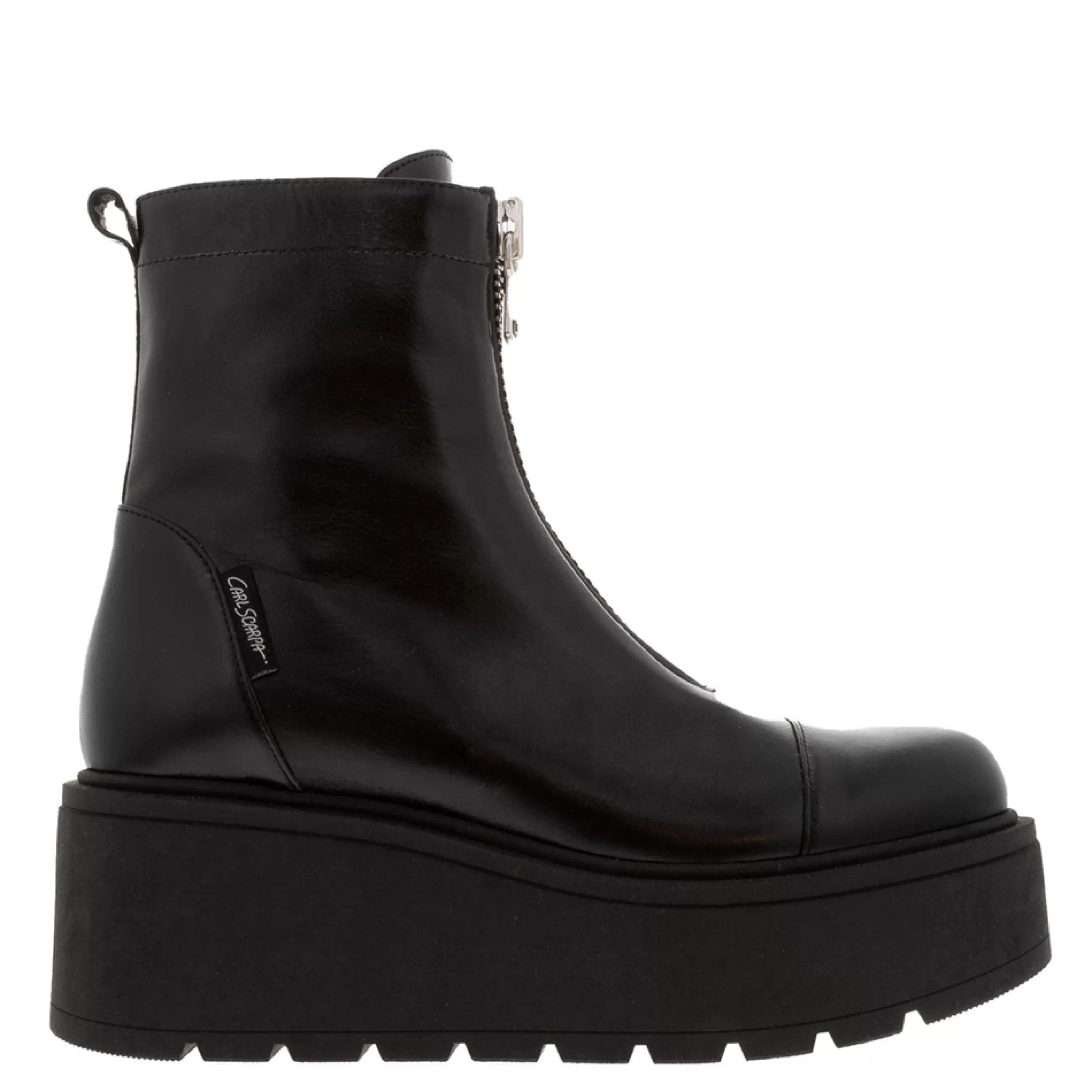 Casimir Black Leather Flatform Ankle Boots>Carl Scarpa Flash Sale