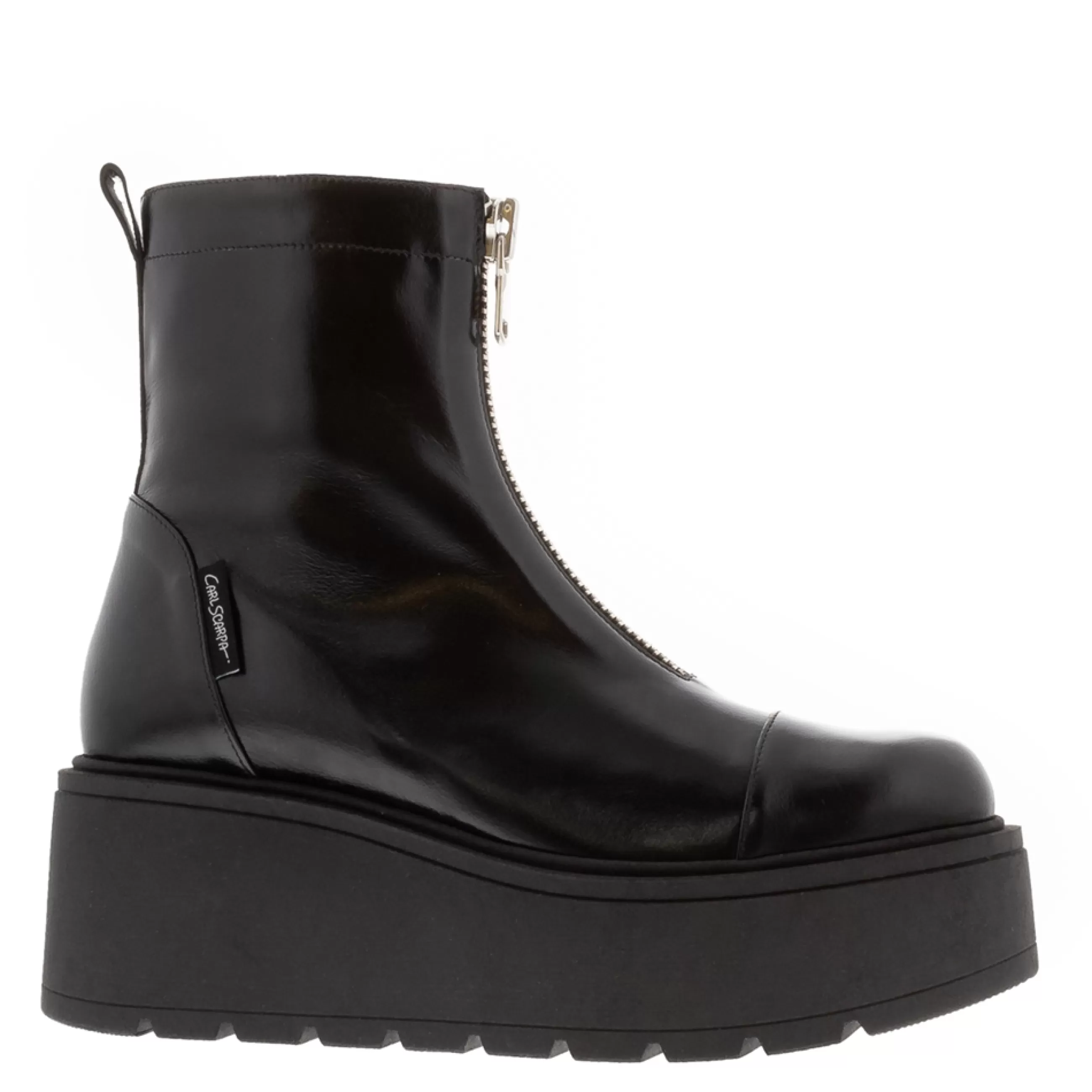 Casimir Black Leather Flatform Ankle Boots>Carl Scarpa Flash Sale