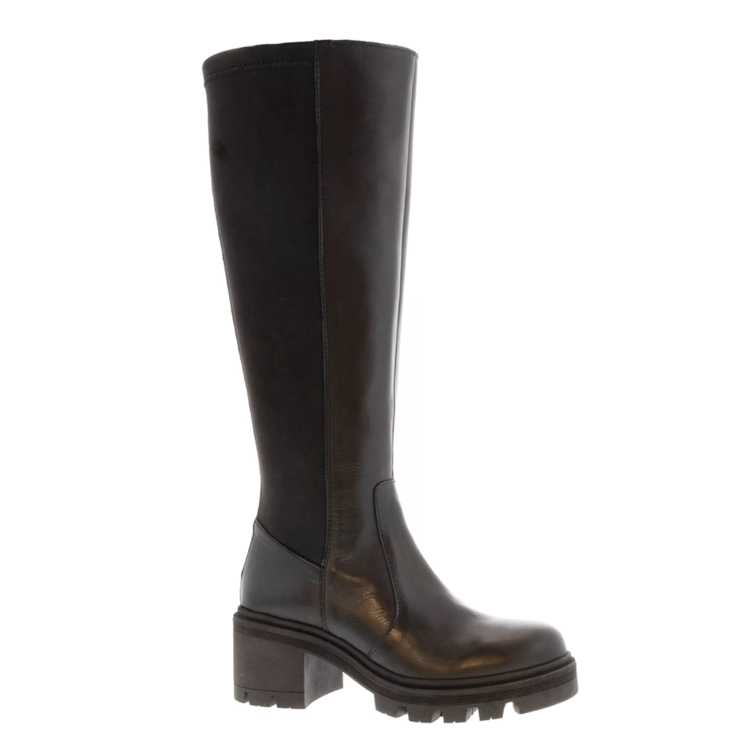 Dodie Black Leather Knee High Boots>Carl Scarpa Flash Sale