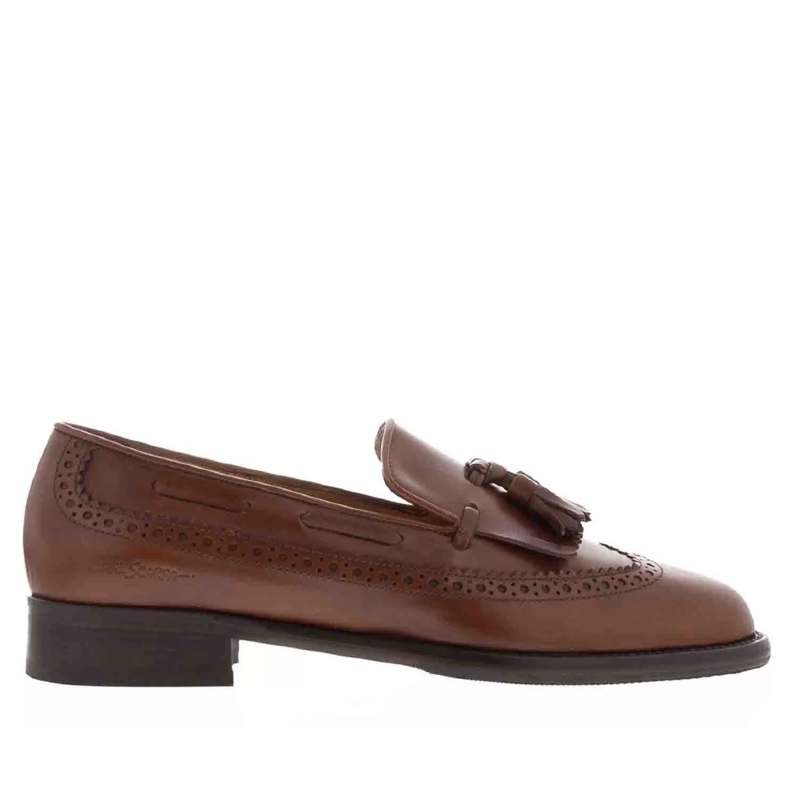 Elesta Tan Leather Oxford Style Loafers>Carl Scarpa Store