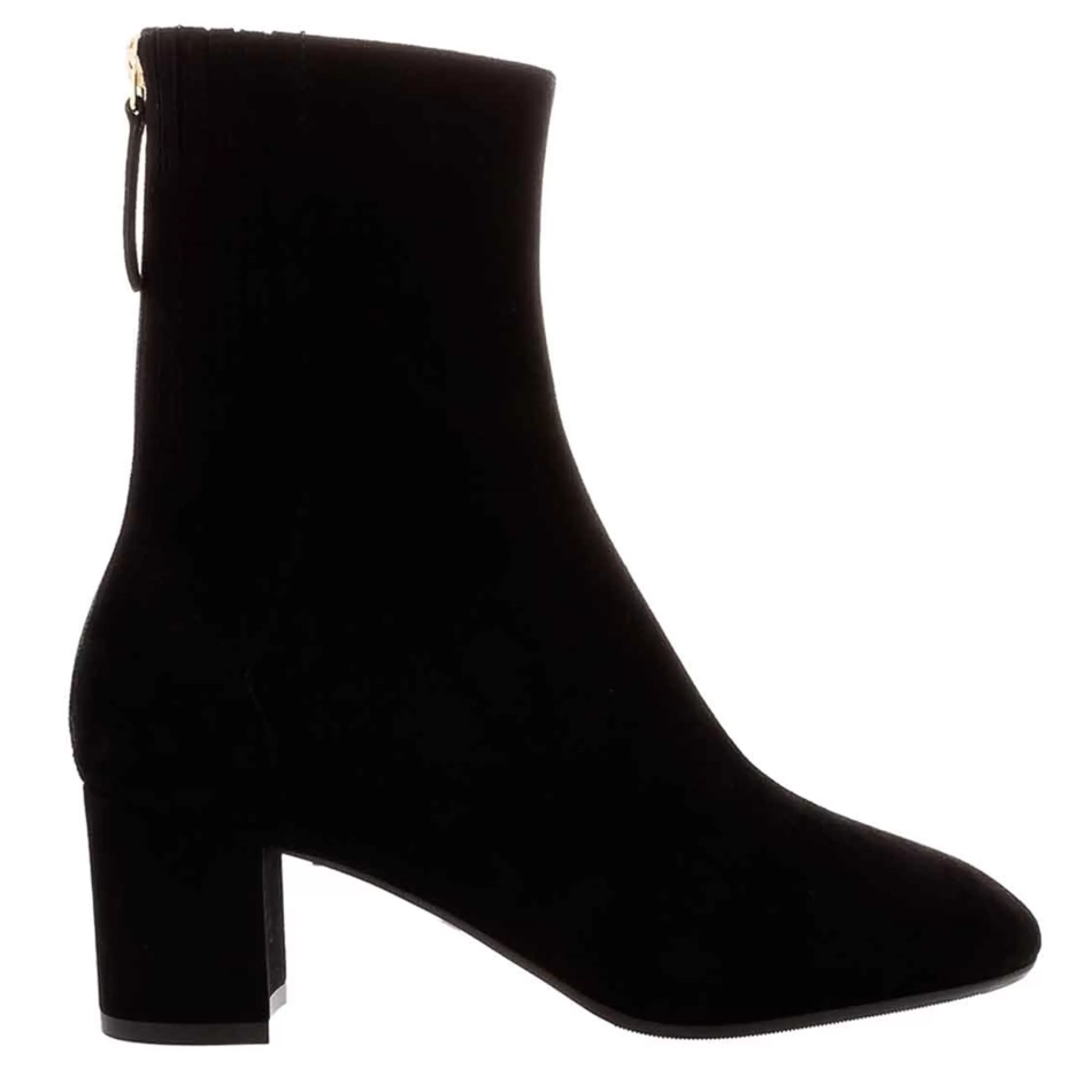 Emerald Black Suede Block Heel Ankle Boots>Carl Scarpa Best