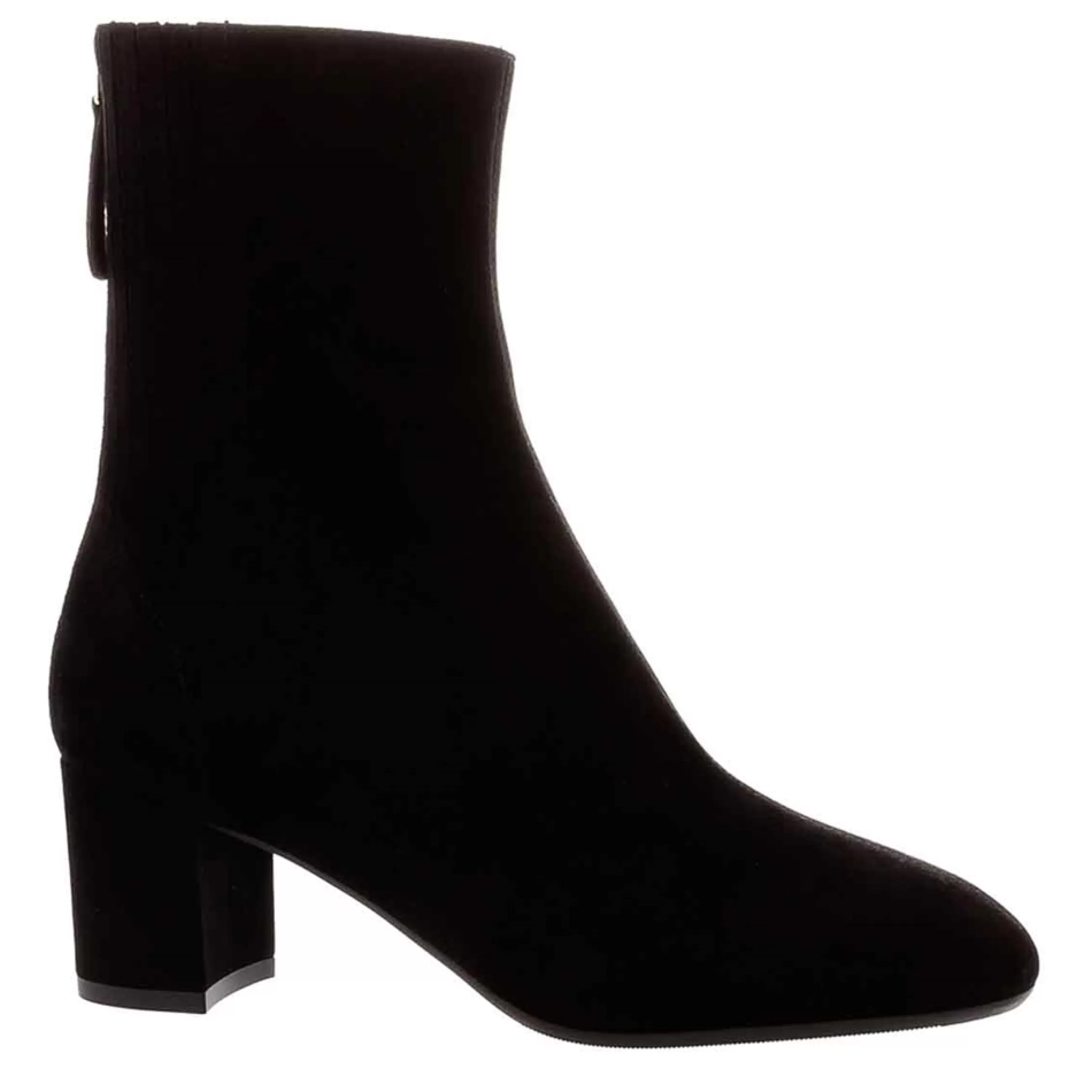 Emerald Black Suede Block Heel Ankle Boots>Carl Scarpa Best