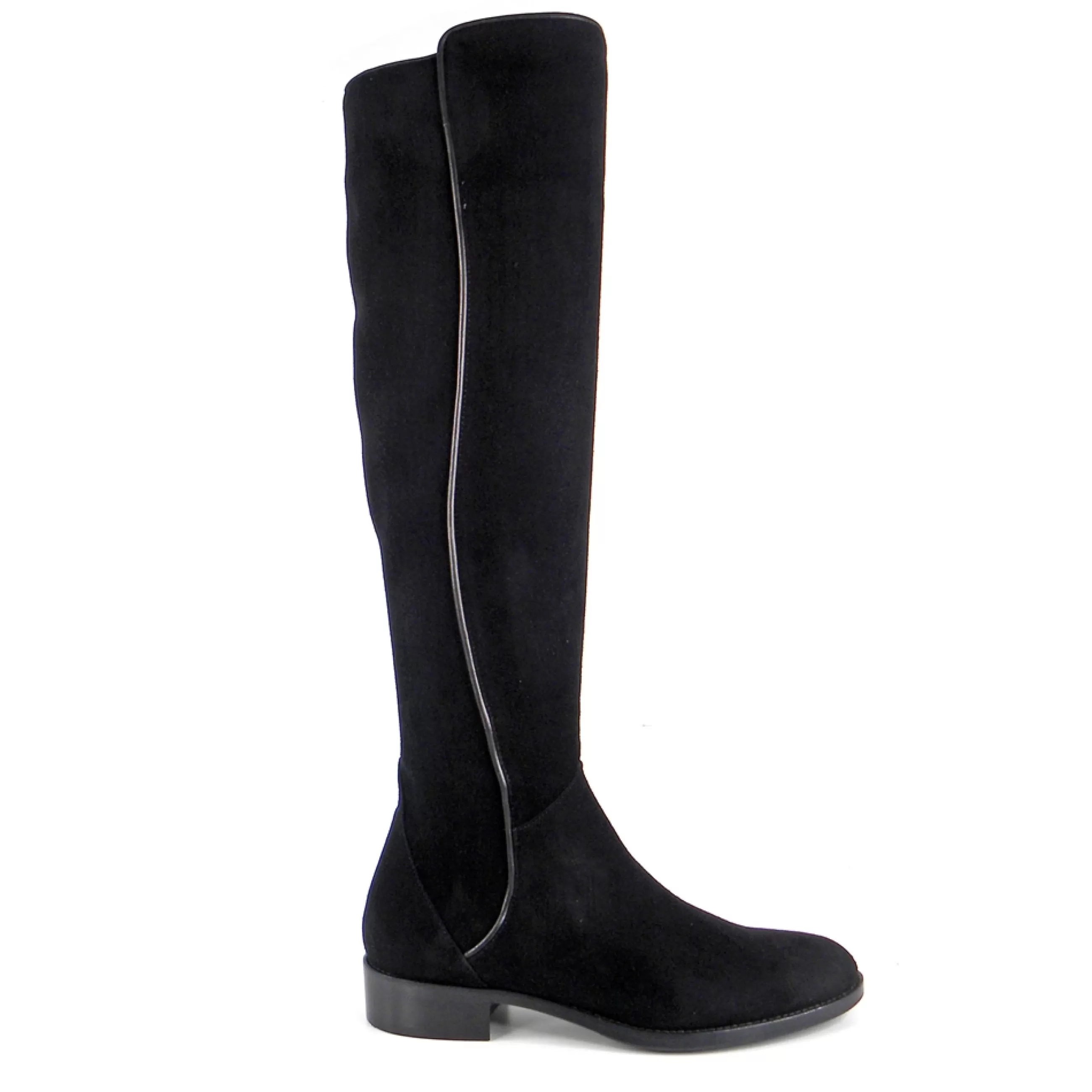 Emma Black Suede Knee-High Boots>Carl Scarpa Flash Sale