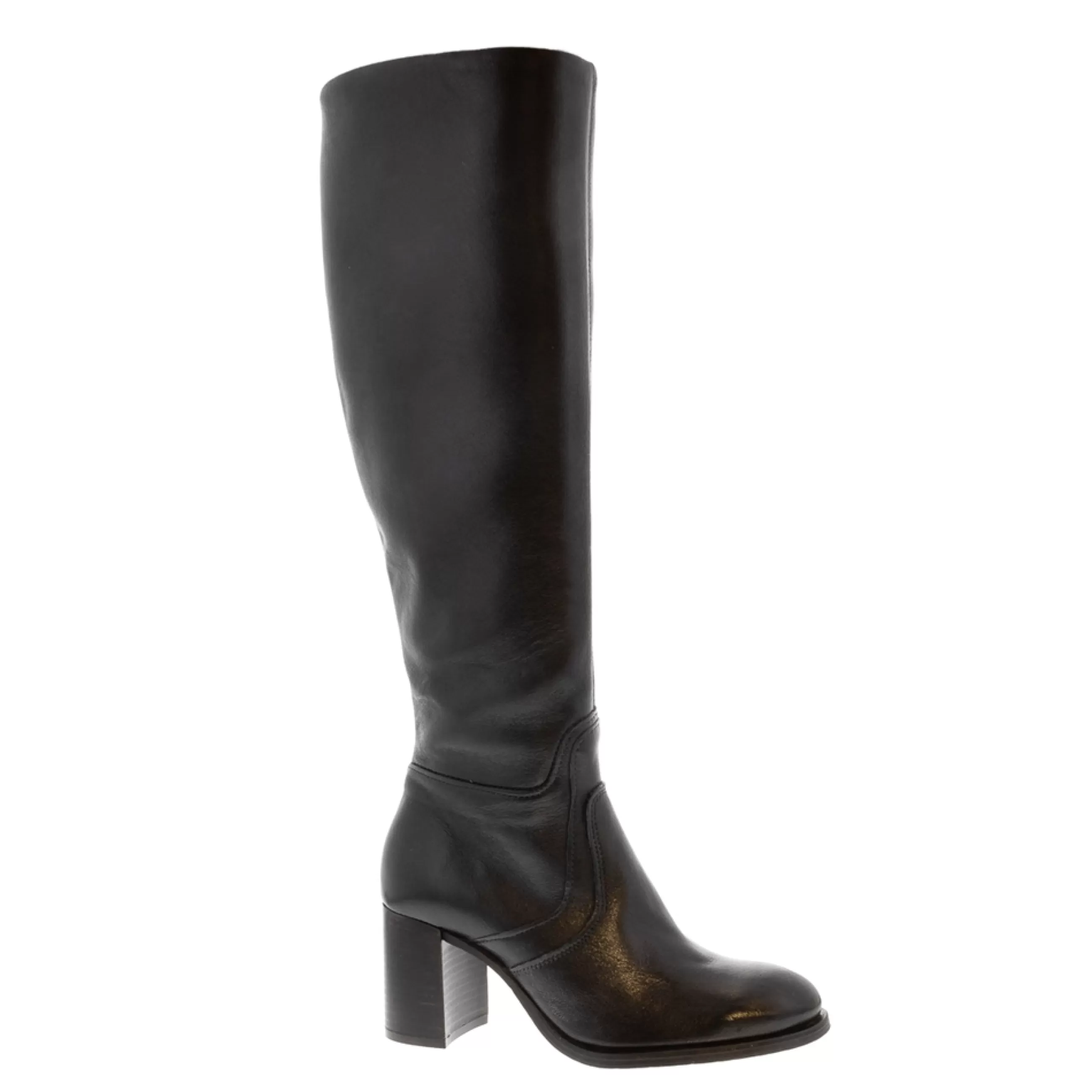 Fiorella Black Leather Knee High Boots>Carl Scarpa Clearance