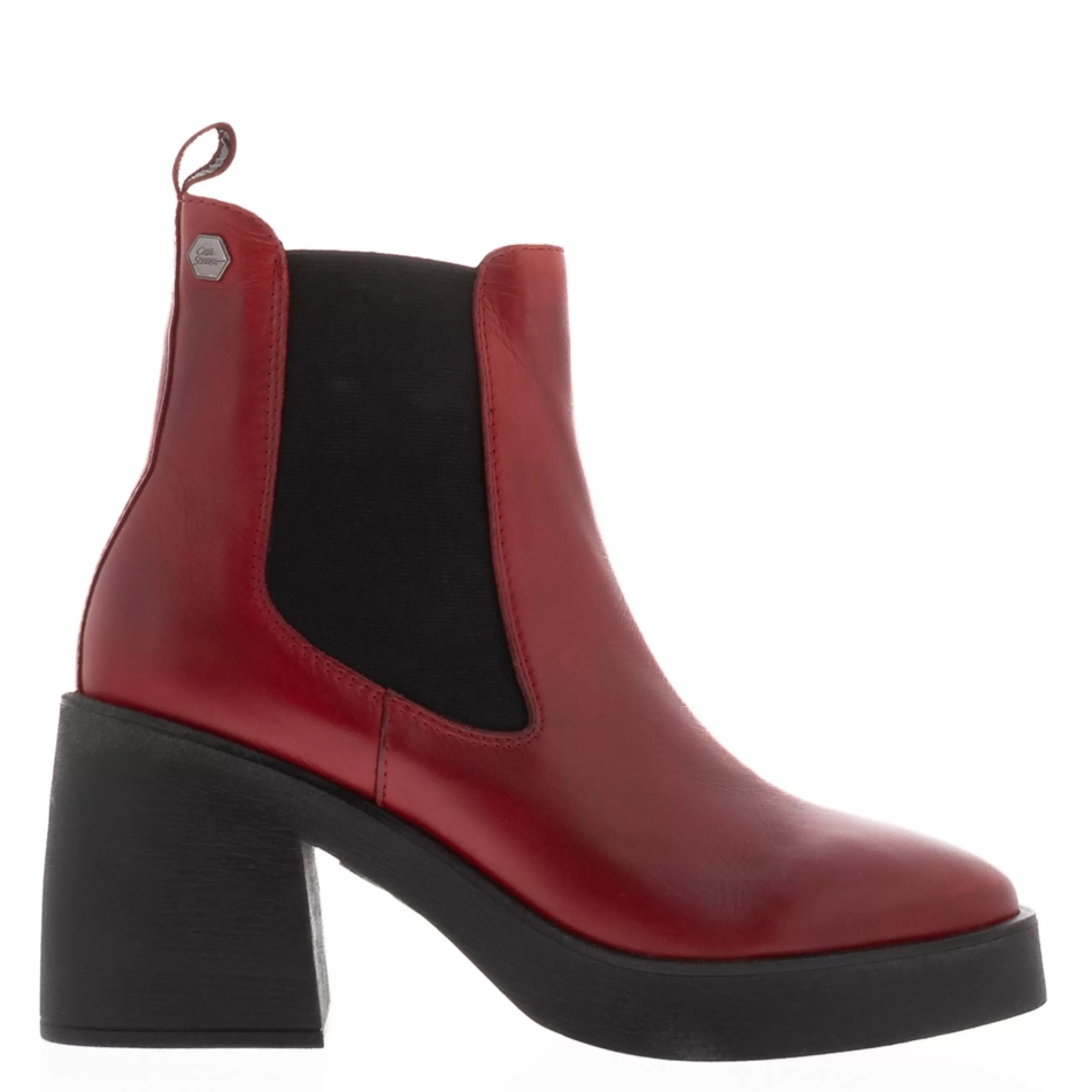 Foster Red Leather Chelsea Boots>Carl Scarpa Hot