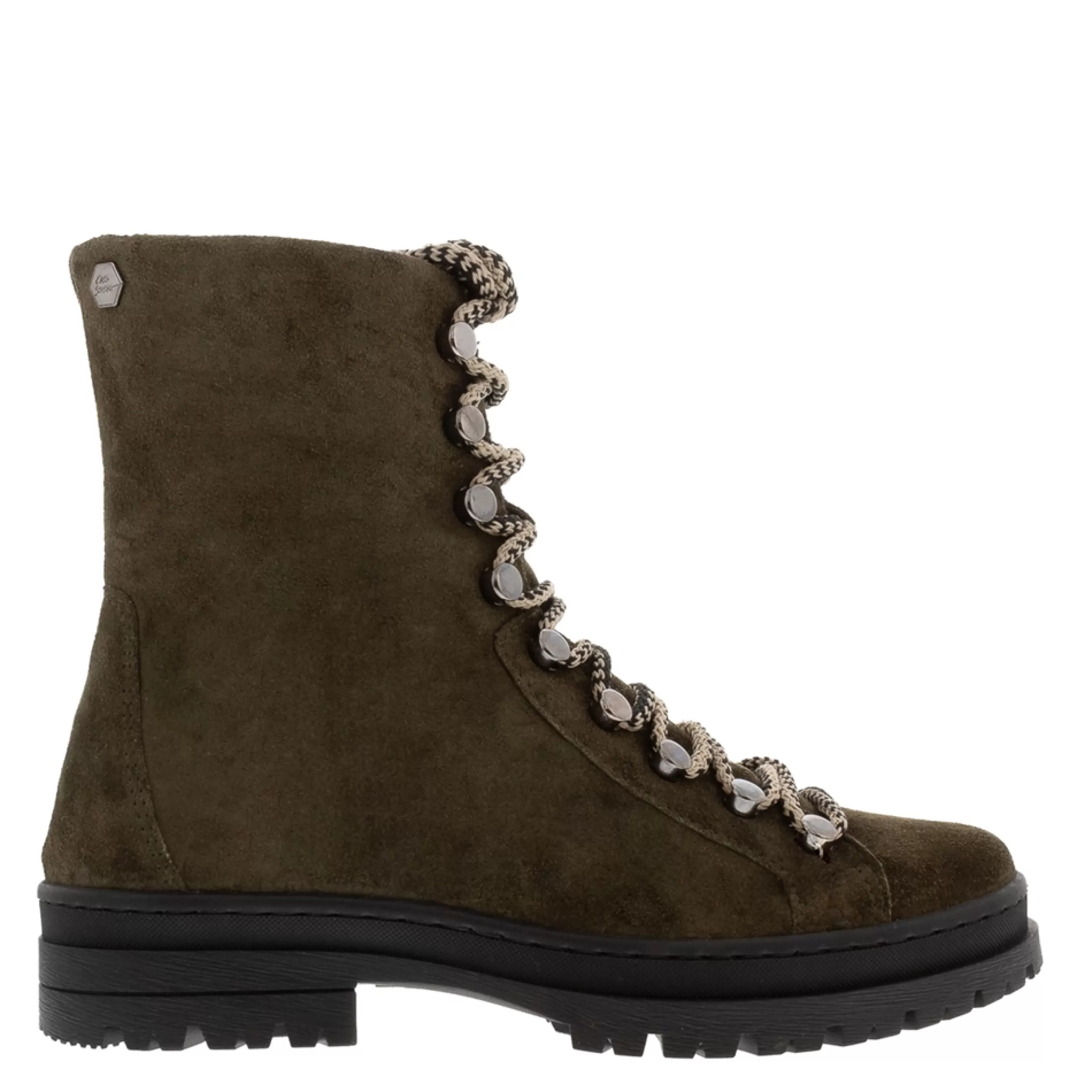 Granada Green Leather Lace Up Ankle Boots>Carl Scarpa Store