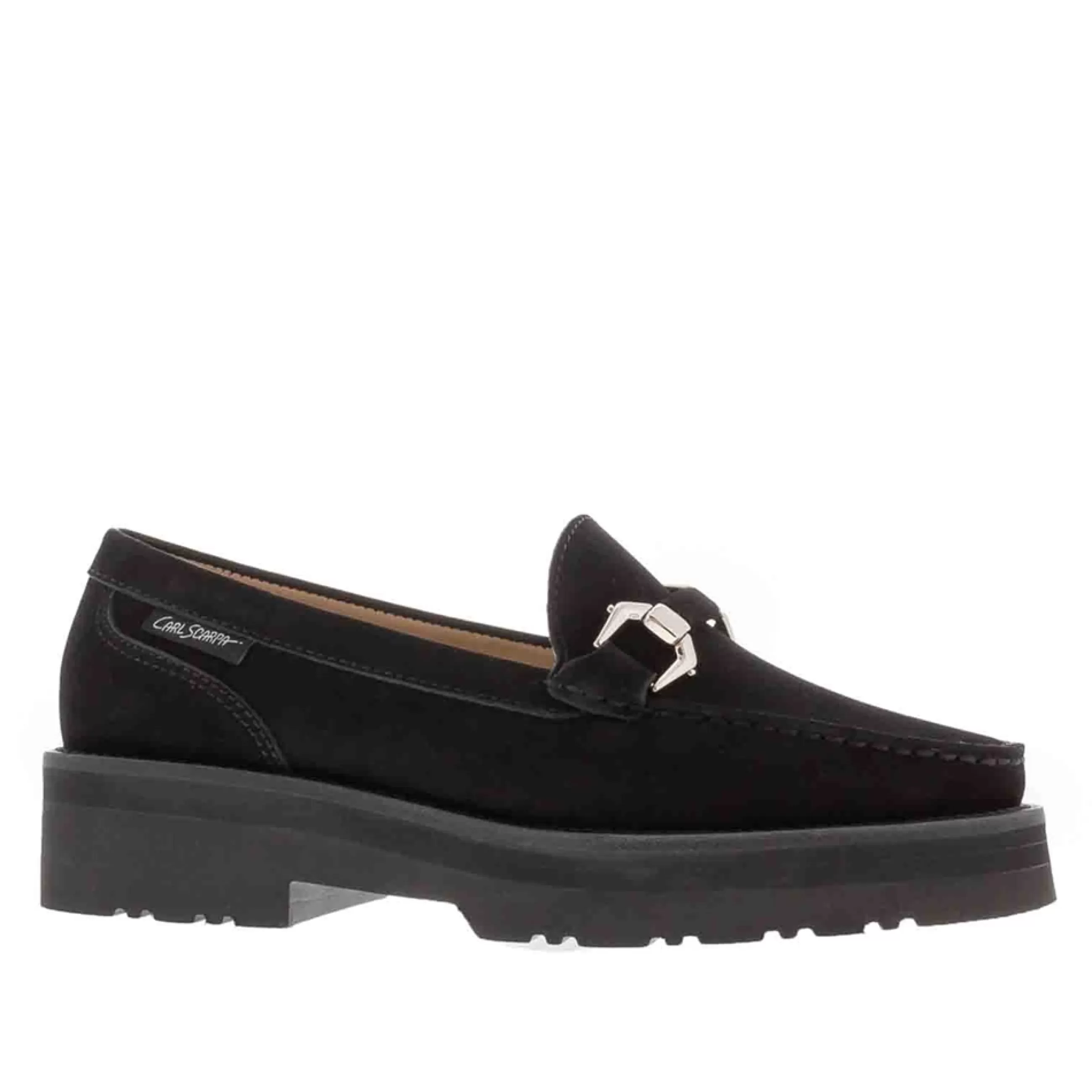 Ivani Black Nubuck Suede Chunky Loafers>Carl Scarpa Hot