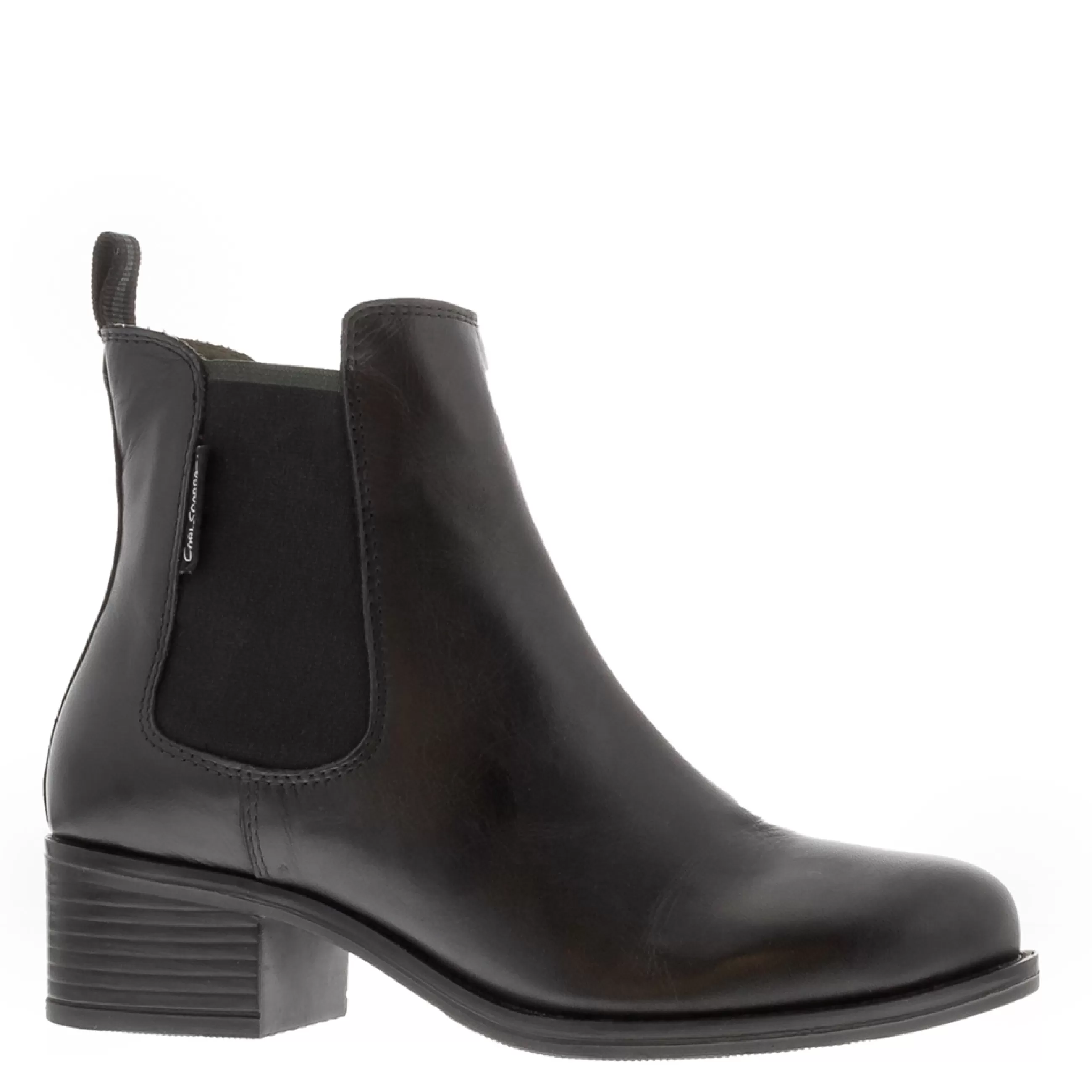 Jax Black Leather Chelsea Boots>Carl Scarpa Shop