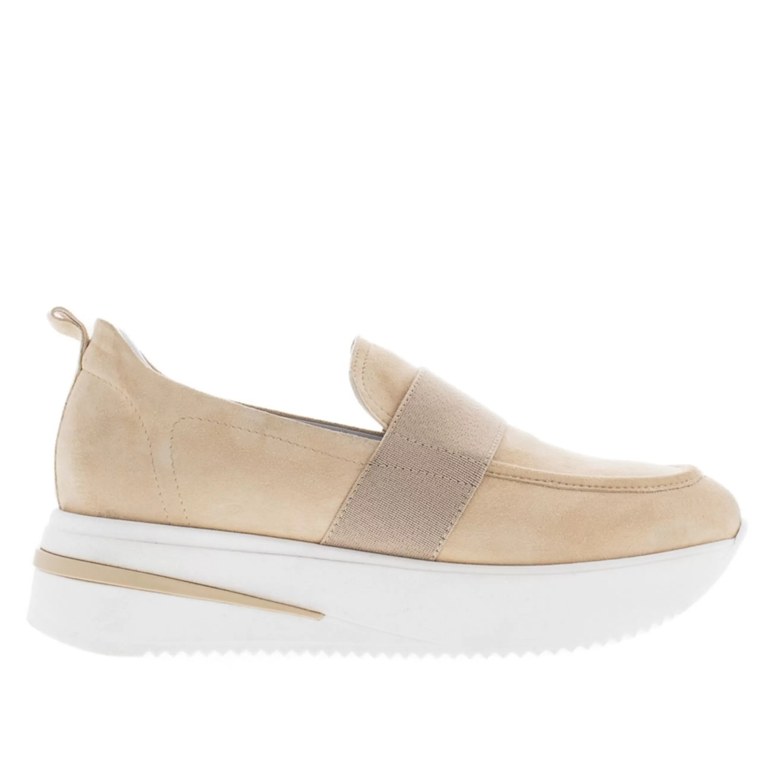 Lina Beige Suede Platform Loafers>Carl Scarpa Discount