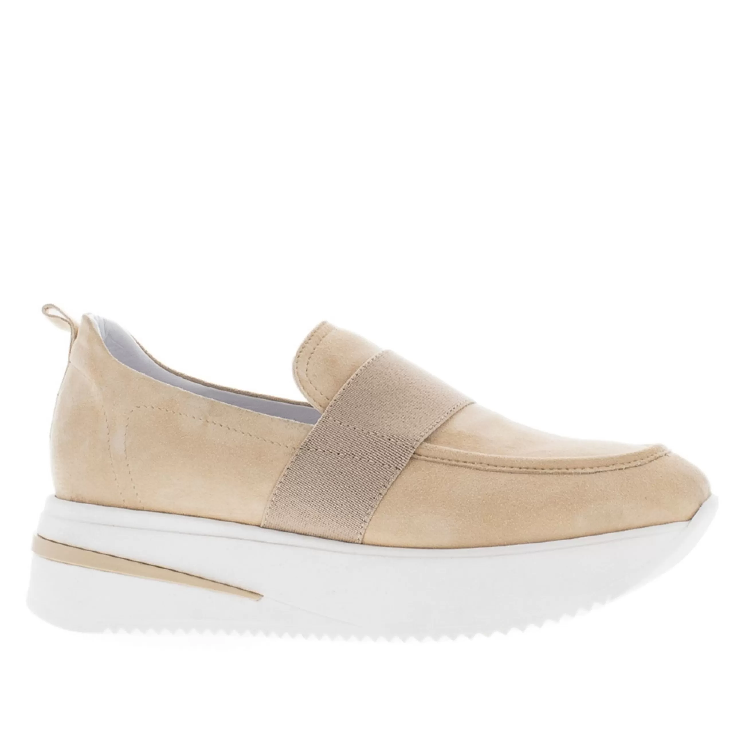 Lina Beige Suede Platform Loafers>Carl Scarpa Discount