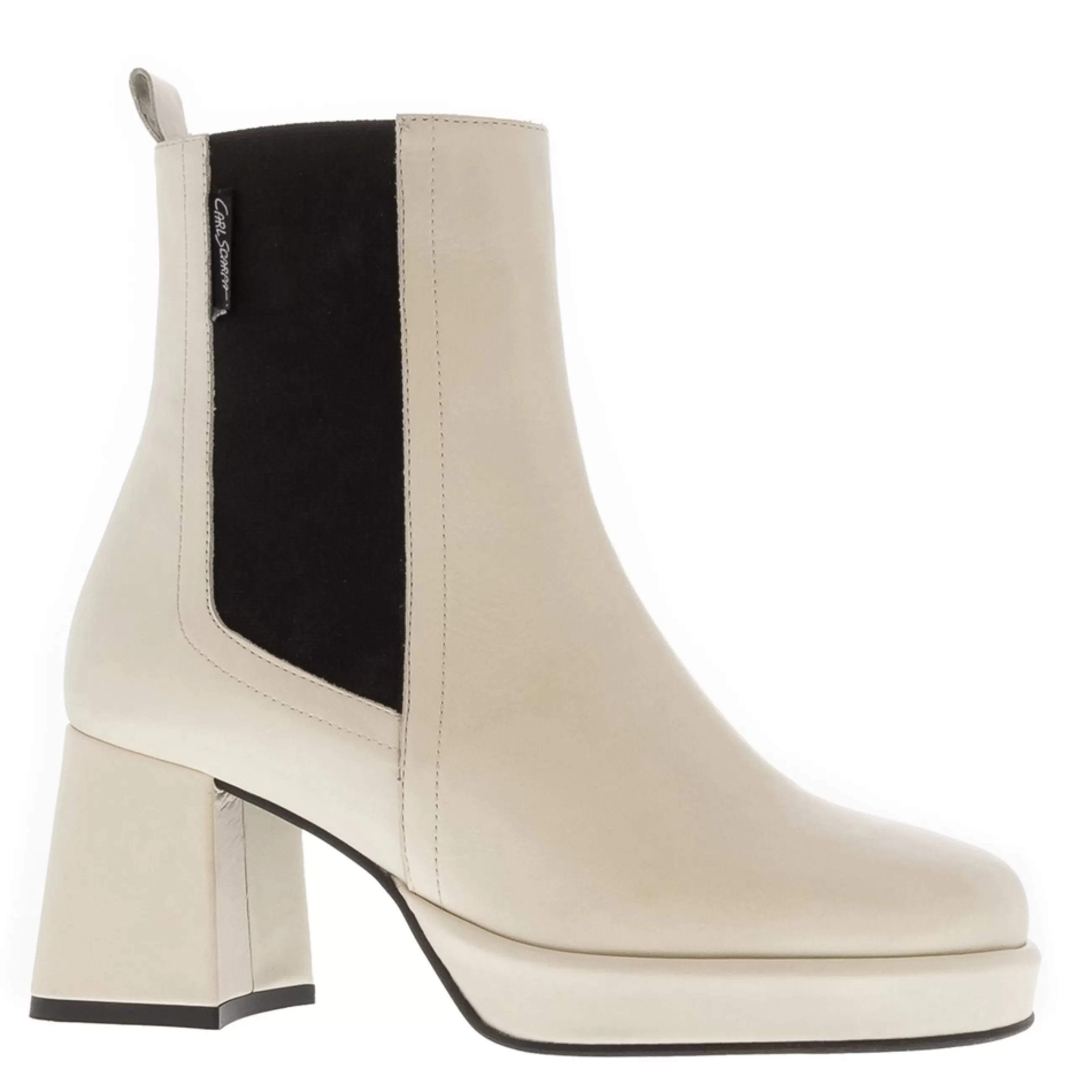 Luella Off White Leather Chelsea Boots>Carl Scarpa New