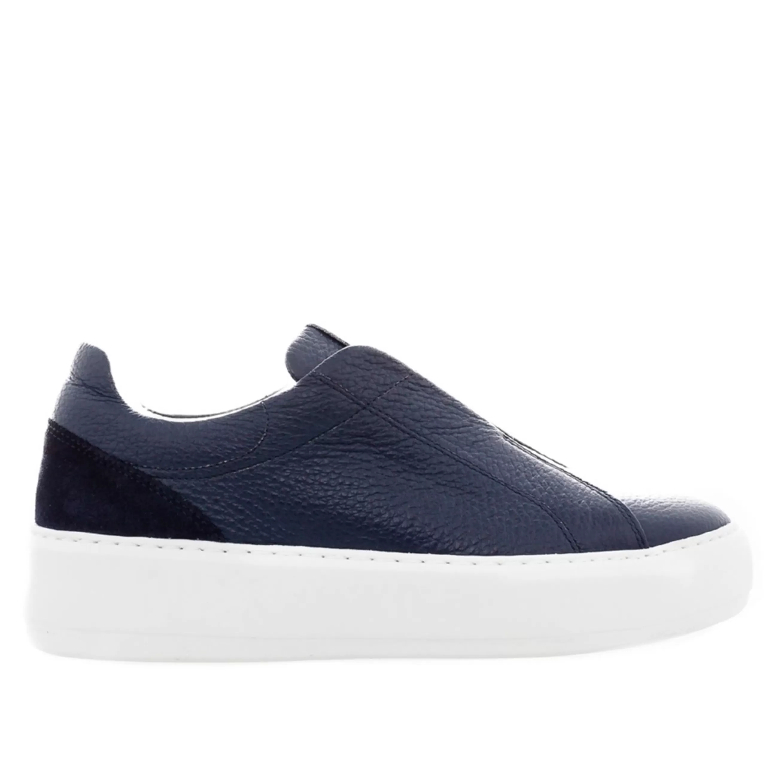 Mabel Navy Leather Trainers>Carl Scarpa Outlet