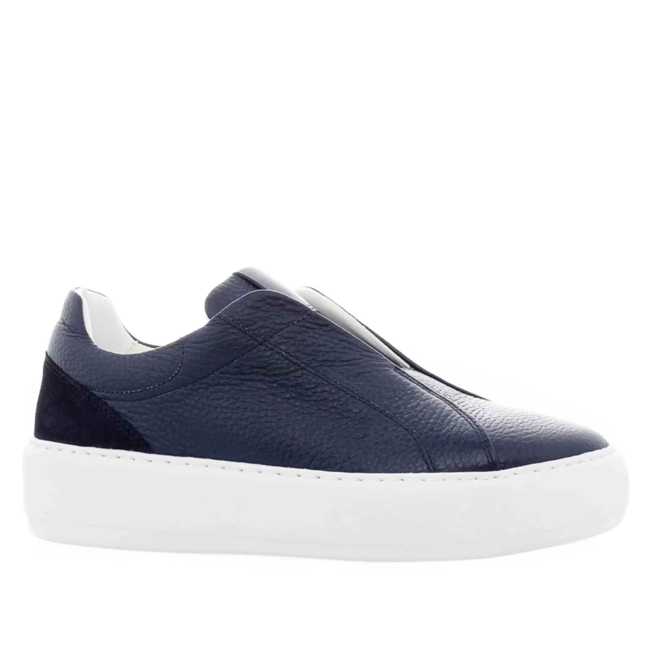 Mabel Navy Leather Trainers>Carl Scarpa Outlet