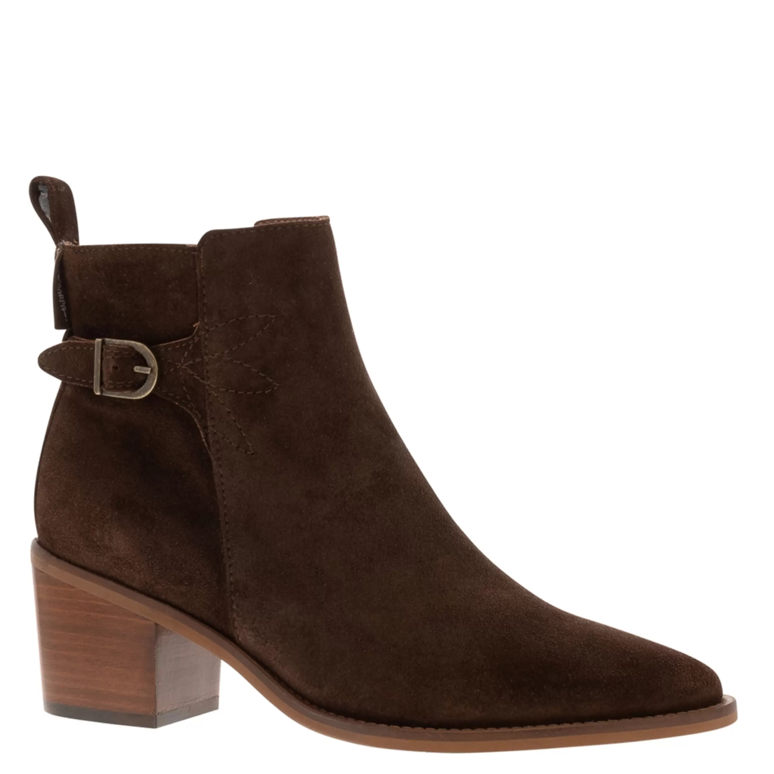 Mariposa Brown Suede Heeled Ankle Boots>Carl Scarpa Online