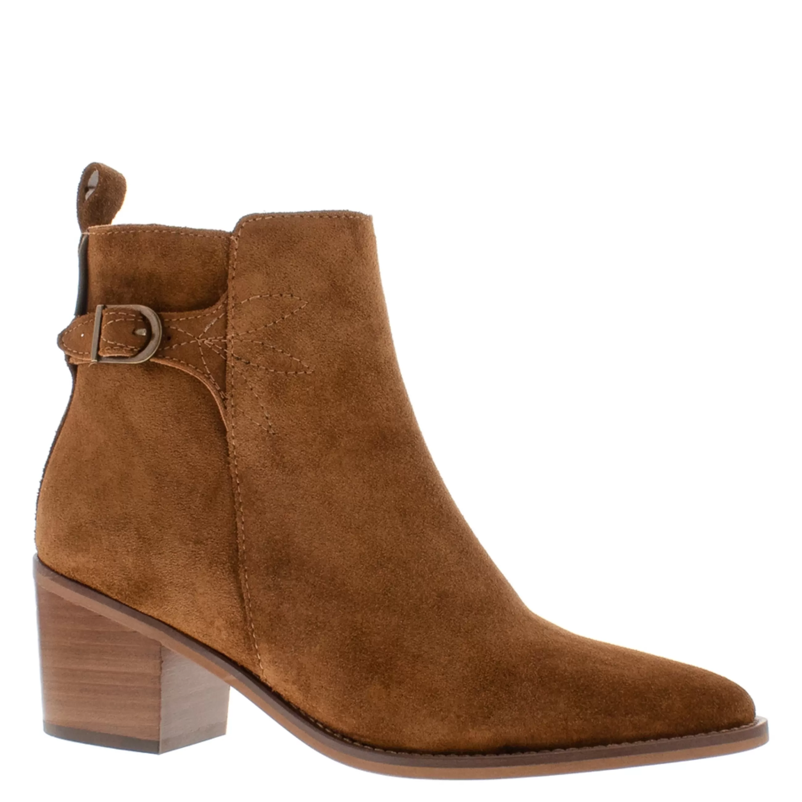 Mariposa Tan Suede Heeled Ankle Boots>Carl Scarpa Cheap