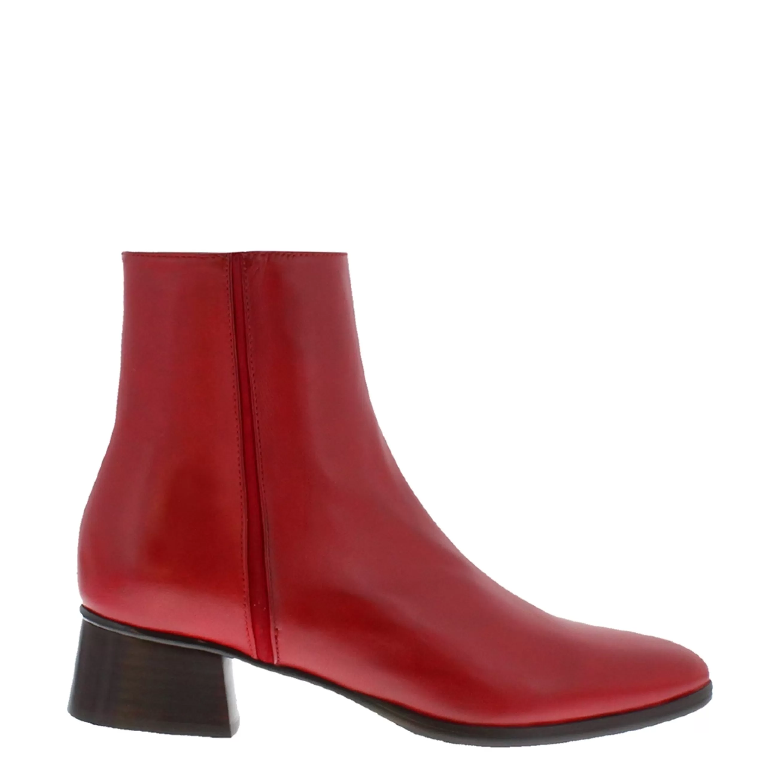 Megan Red Leather Ankle Boots>Carl Scarpa Shop