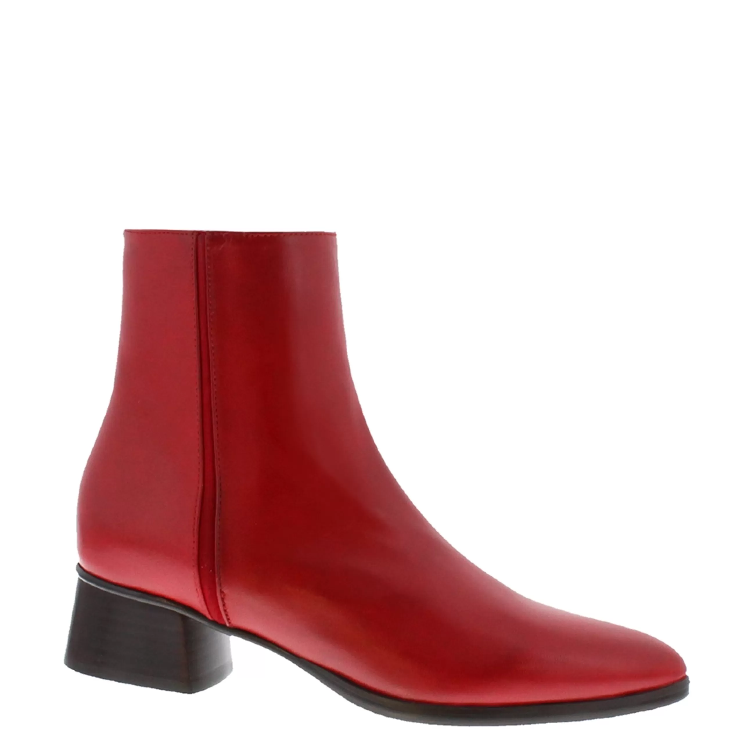 Megan Red Leather Ankle Boots>Carl Scarpa Shop