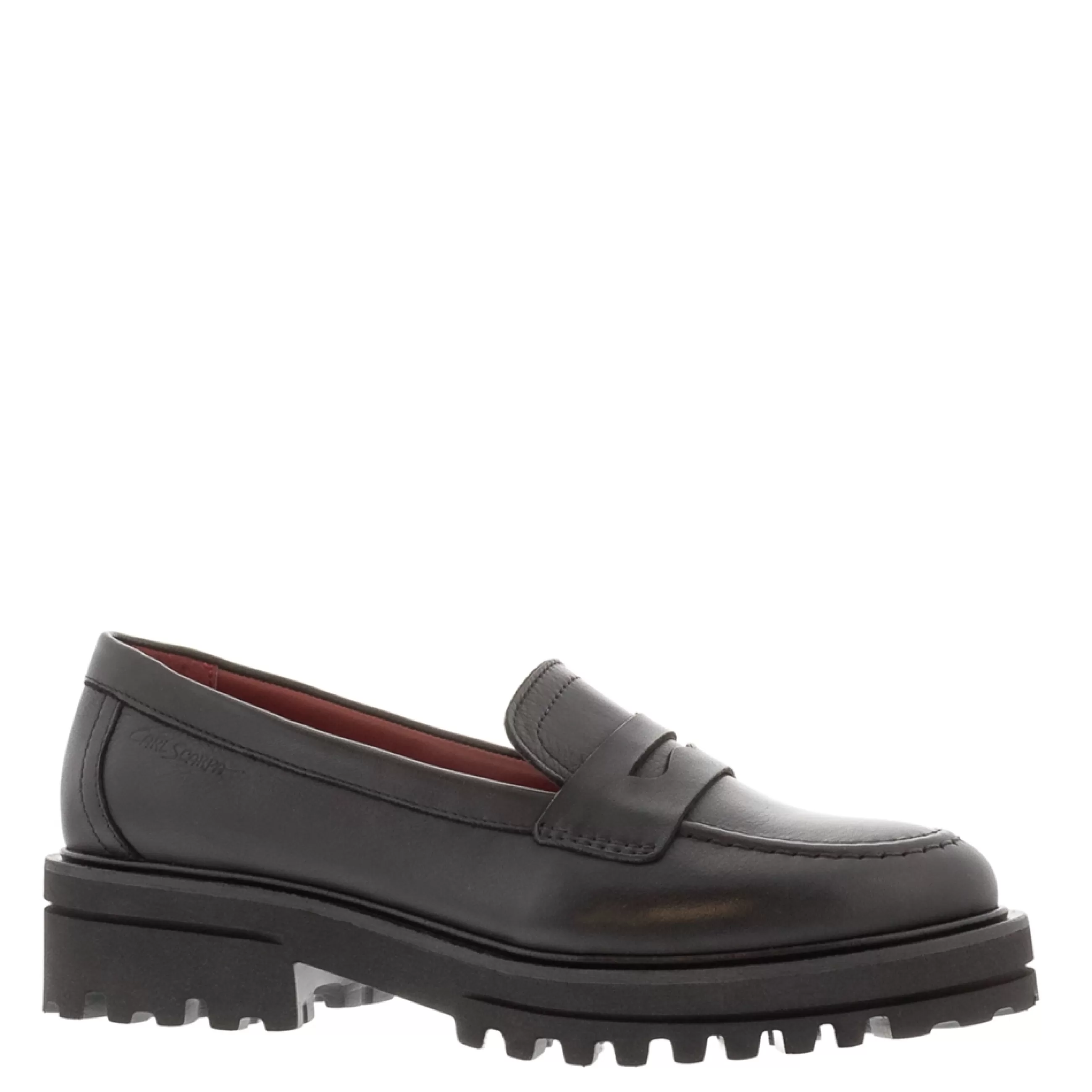 Meri Black Leather Chunky Penny Loafers>Carl Scarpa Best Sale