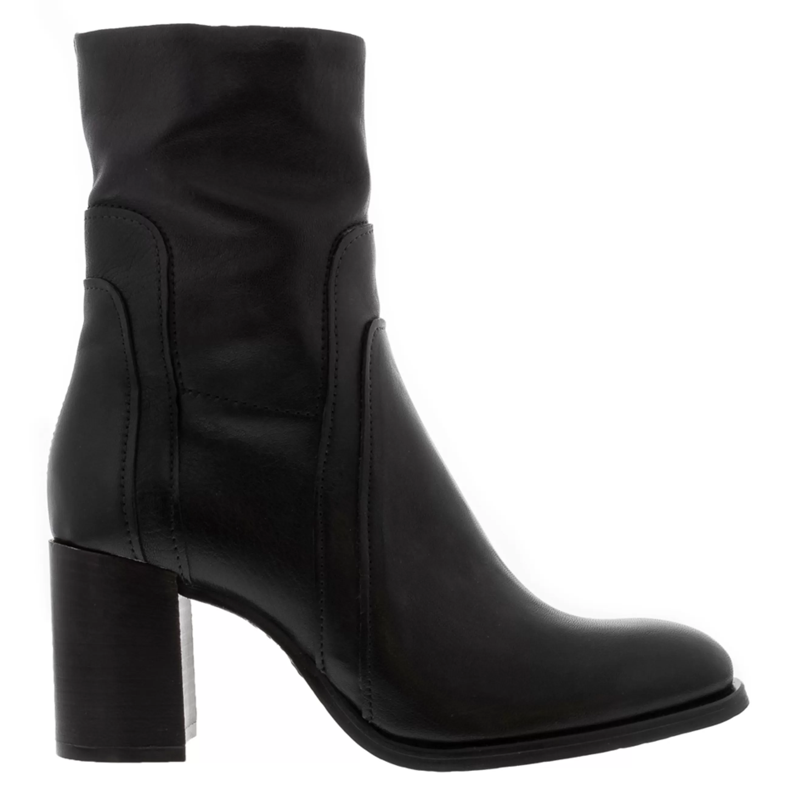 Noemi Black Leather Ankle Boots>Carl Scarpa New