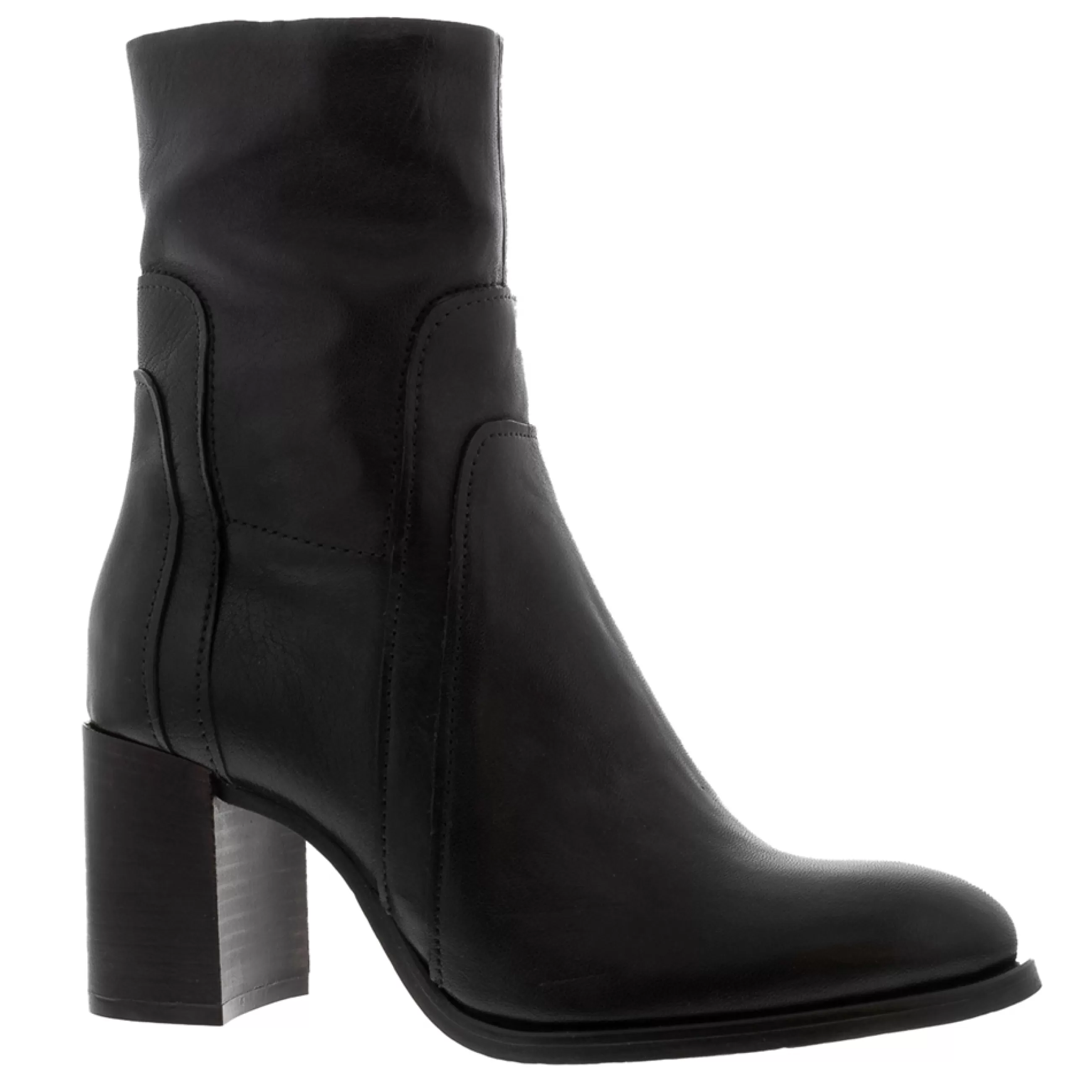 Noemi Black Leather Ankle Boots>Carl Scarpa New