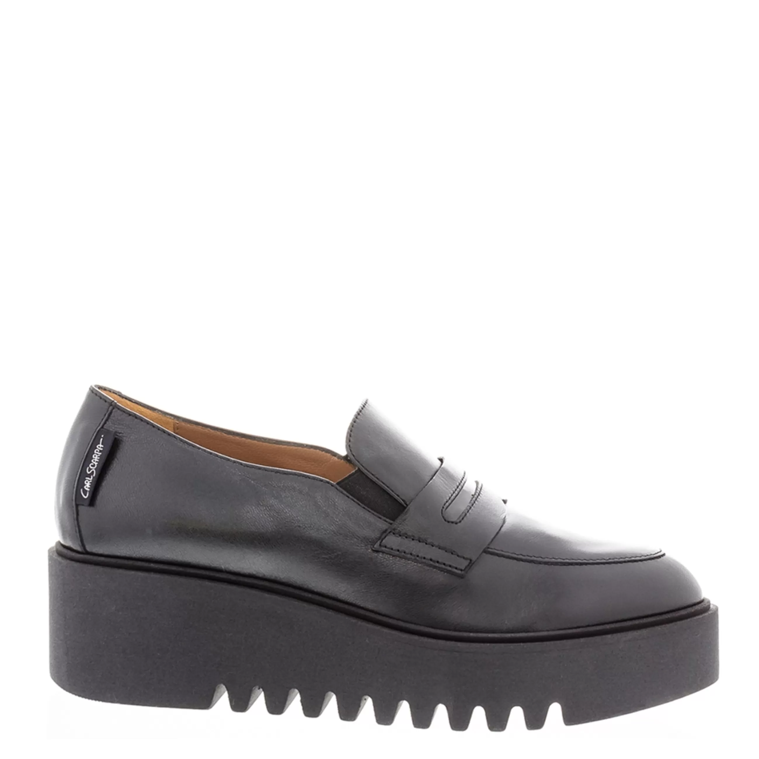 Opal Black Wedge Loafers>Carl Scarpa Fashion