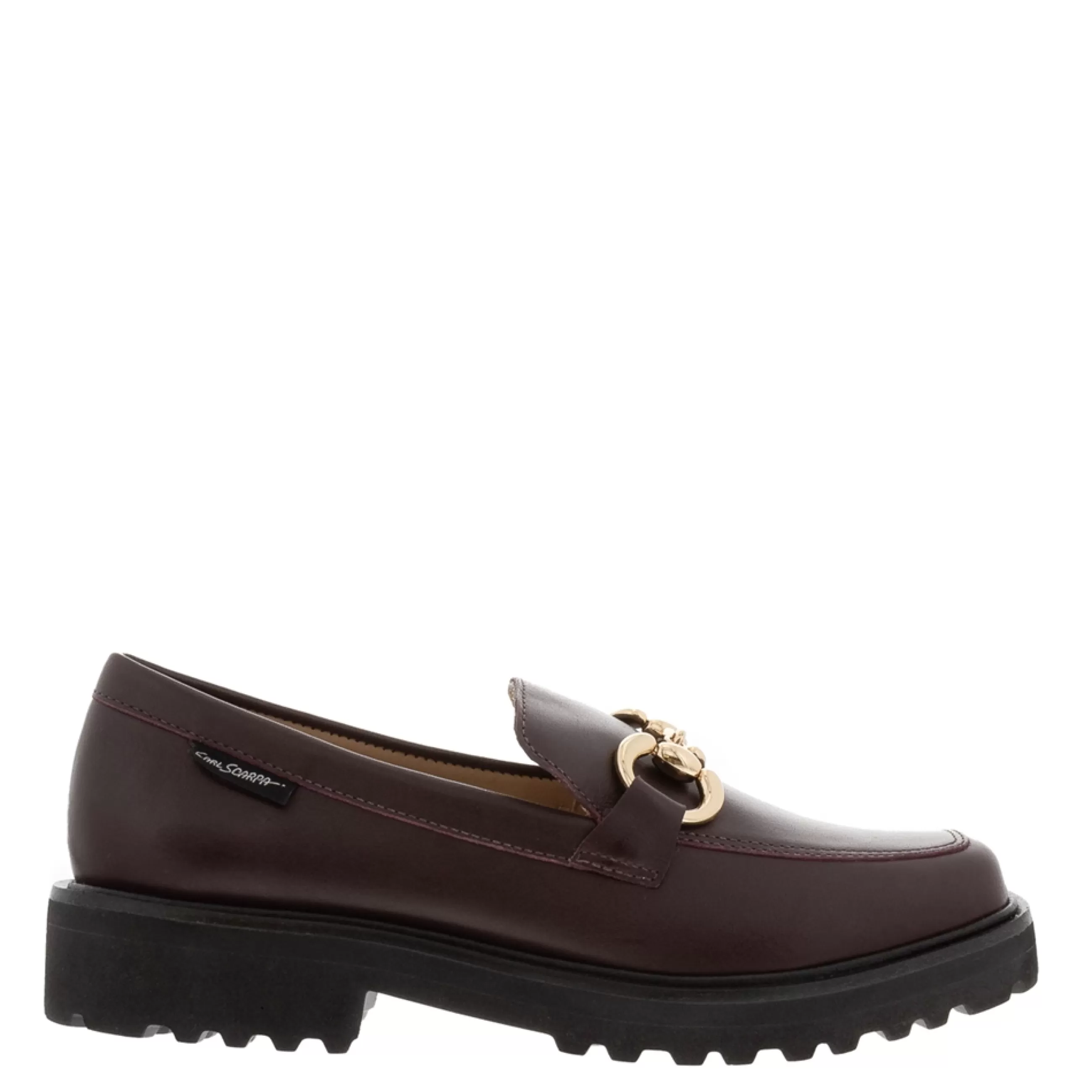 Petal Bordo Leather Snaffle Loafers>Carl Scarpa Online