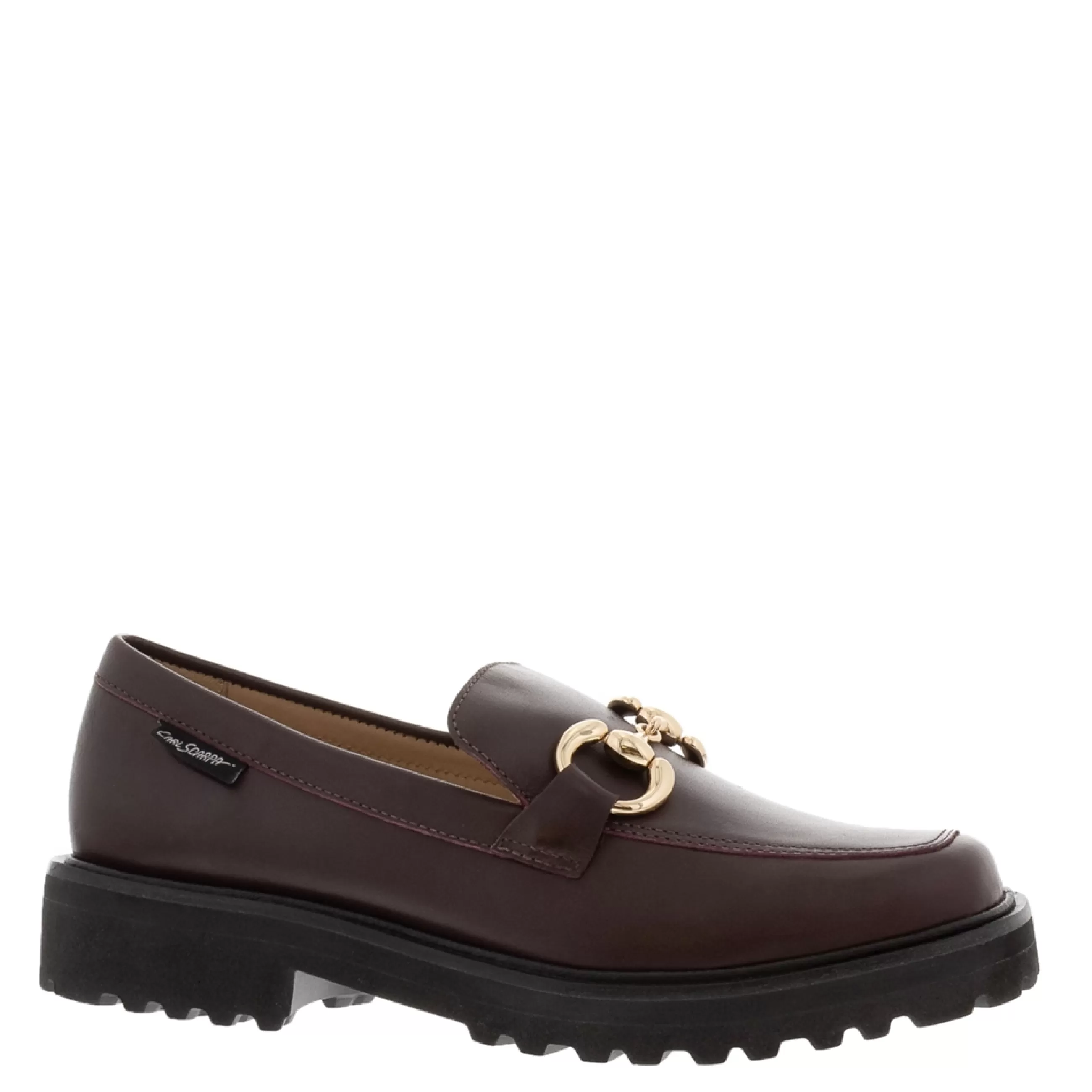 Petal Bordo Leather Snaffle Loafers>Carl Scarpa Online