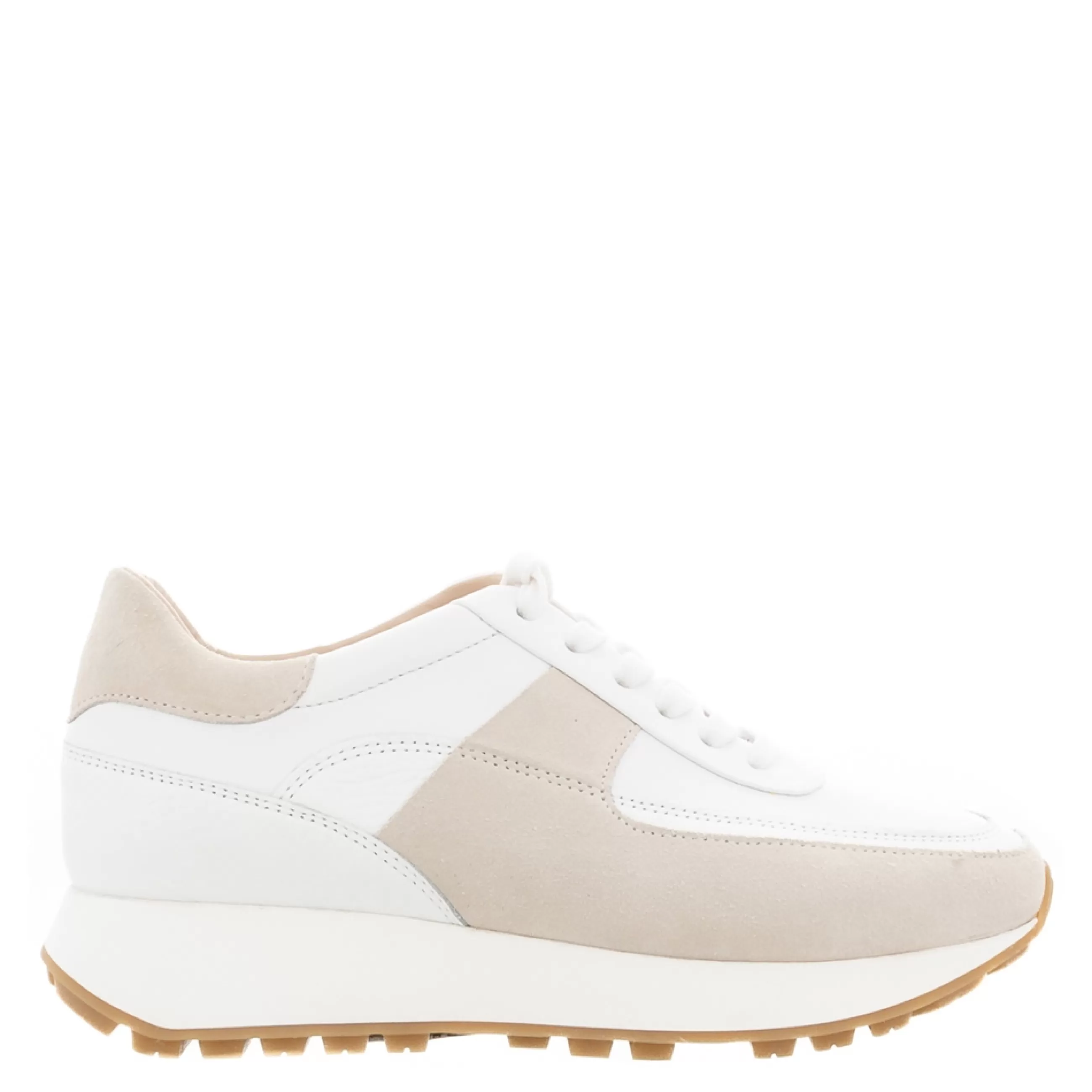 Polo White And Beige Leather Trainers>Carl Scarpa Shop