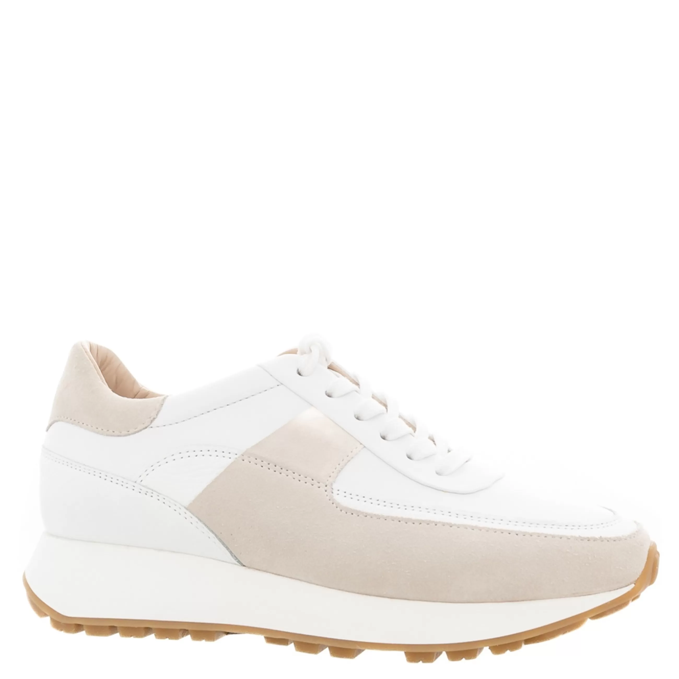 Polo White And Beige Leather Trainers>Carl Scarpa Shop