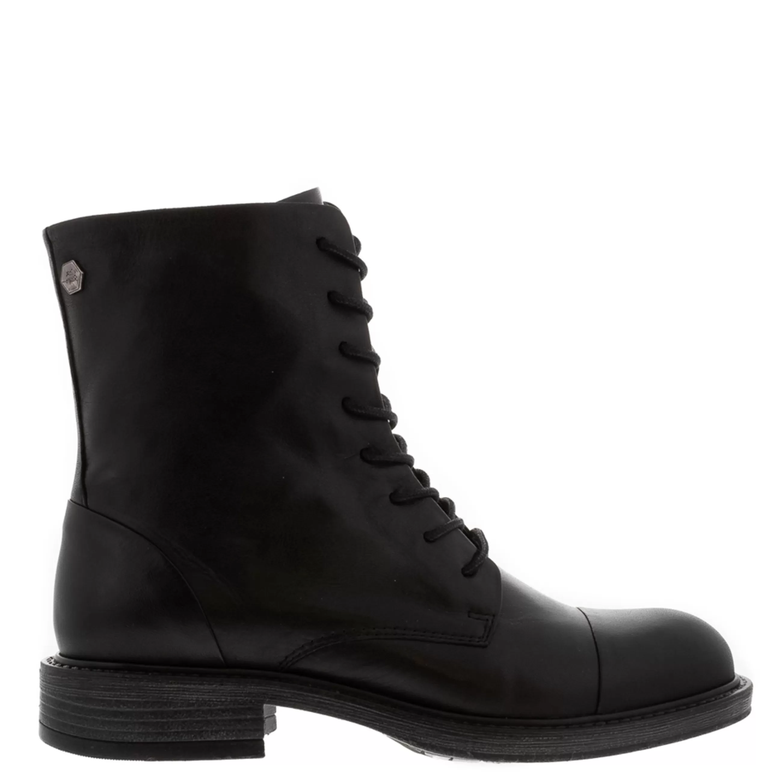 Rosemarie Black Leather Lace Up Ankle Boots>Carl Scarpa Shop