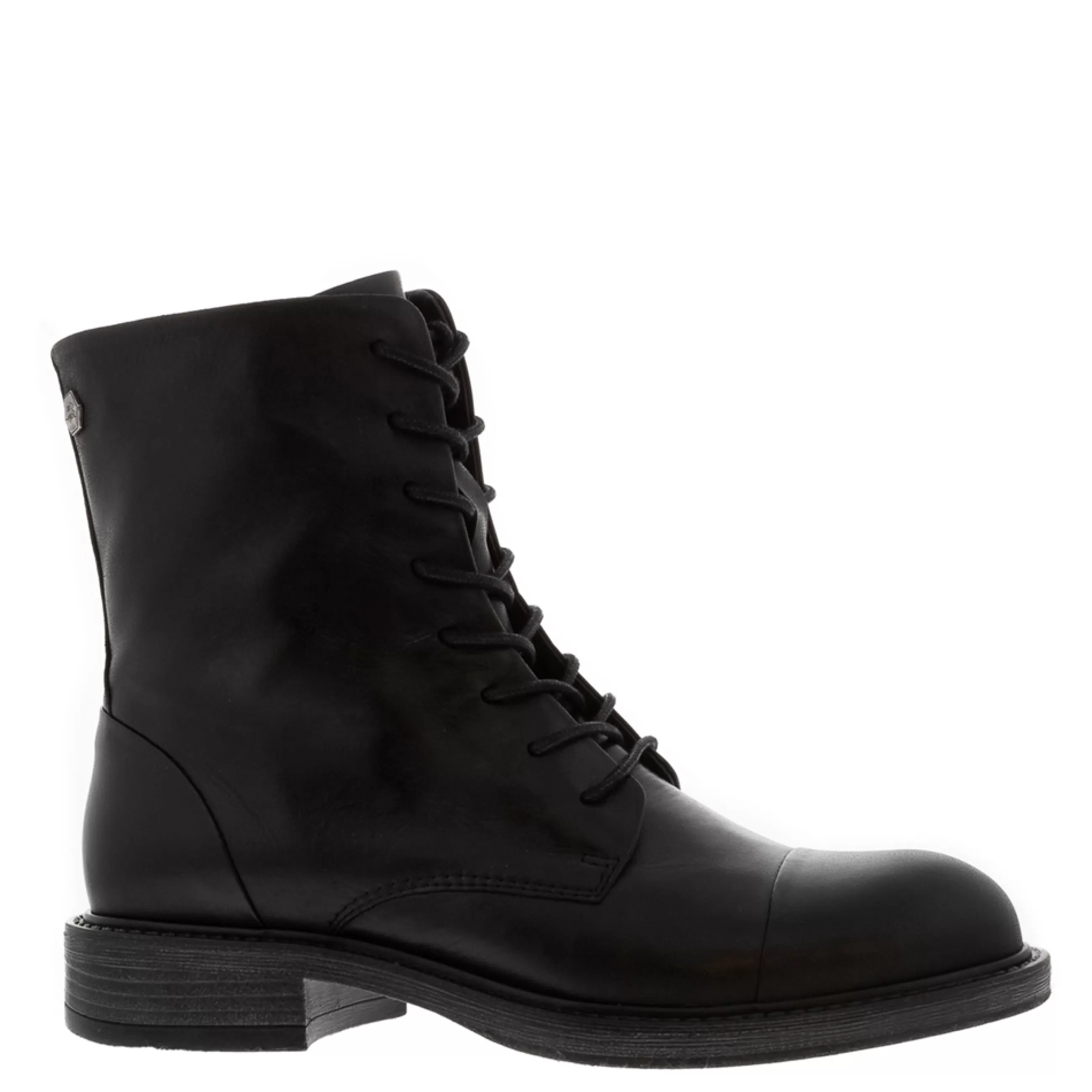 Rosemarie Black Leather Lace Up Ankle Boots>Carl Scarpa Shop