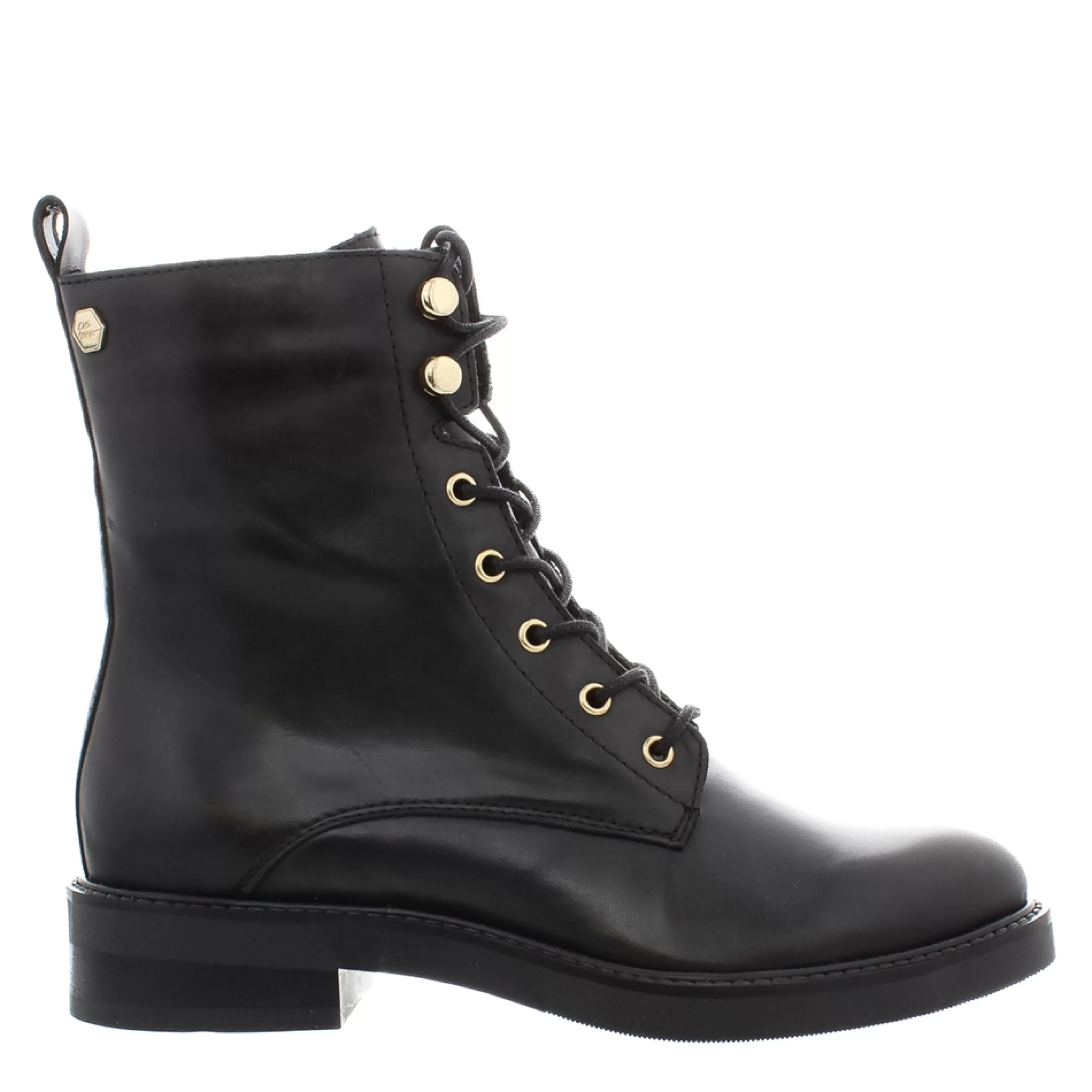 Roux Black Leather Lace Up Ankle Boots>Carl Scarpa Cheap