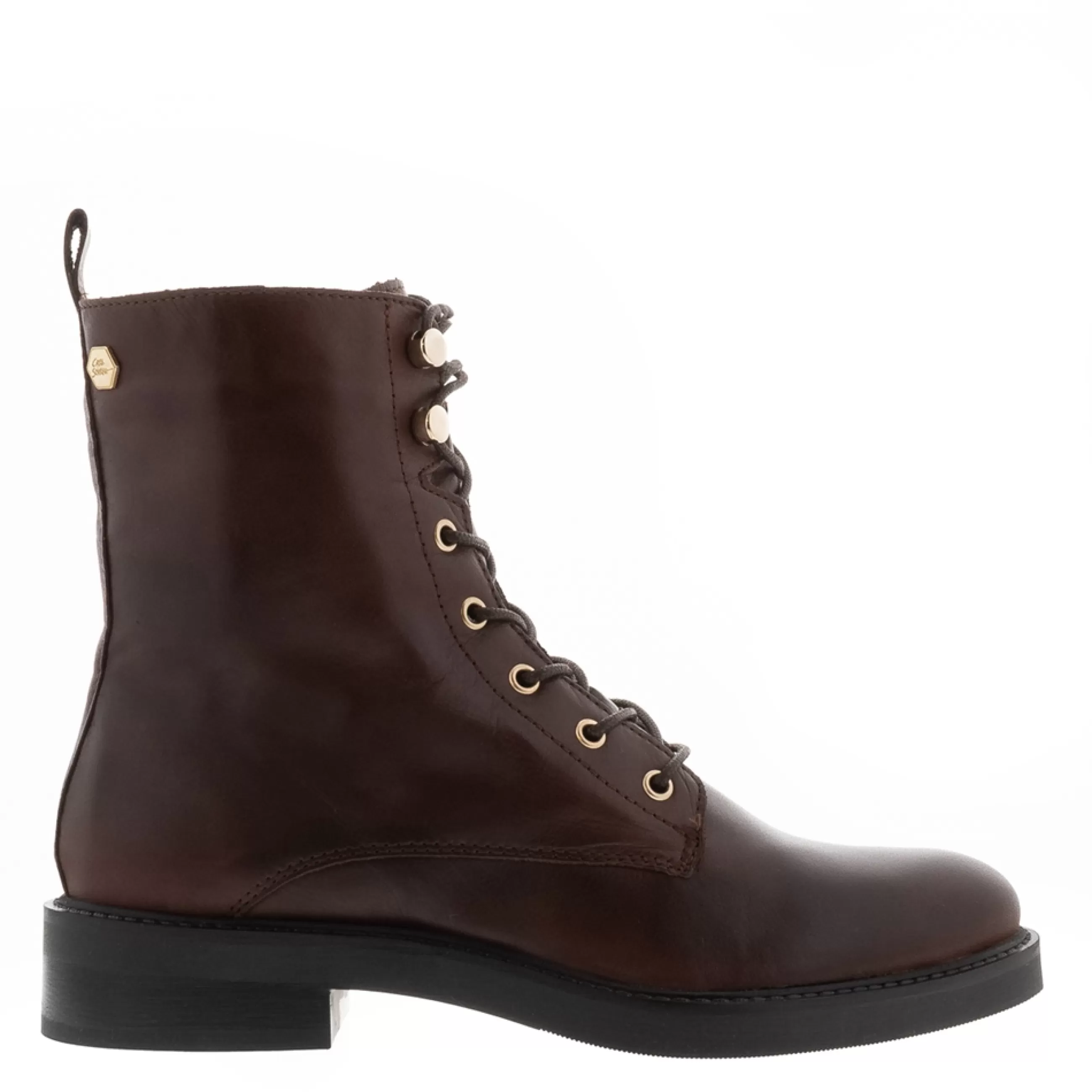 Roux Brown Leather Lace Up Ankle Boots>Carl Scarpa Outlet