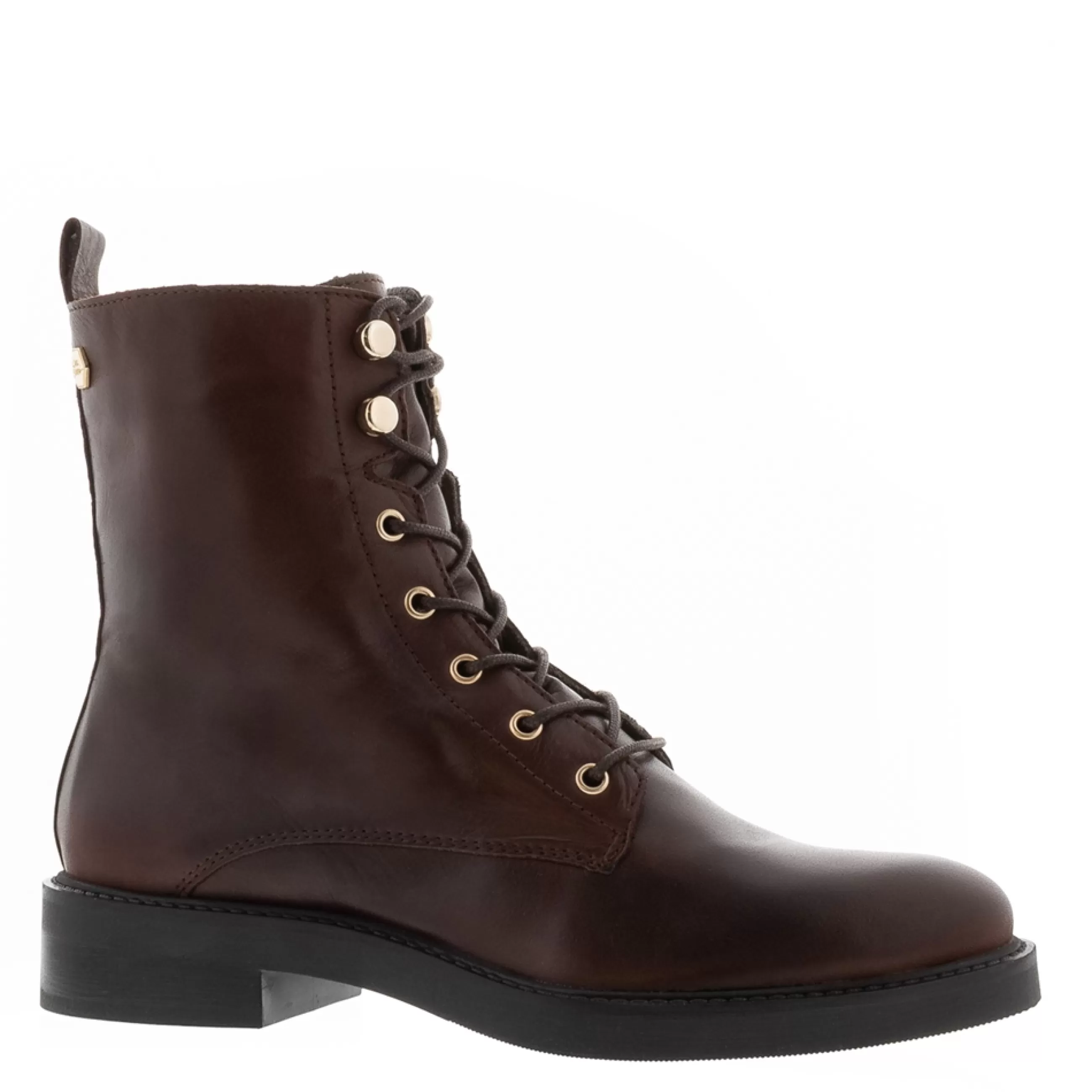 Roux Brown Leather Lace Up Ankle Boots>Carl Scarpa Outlet