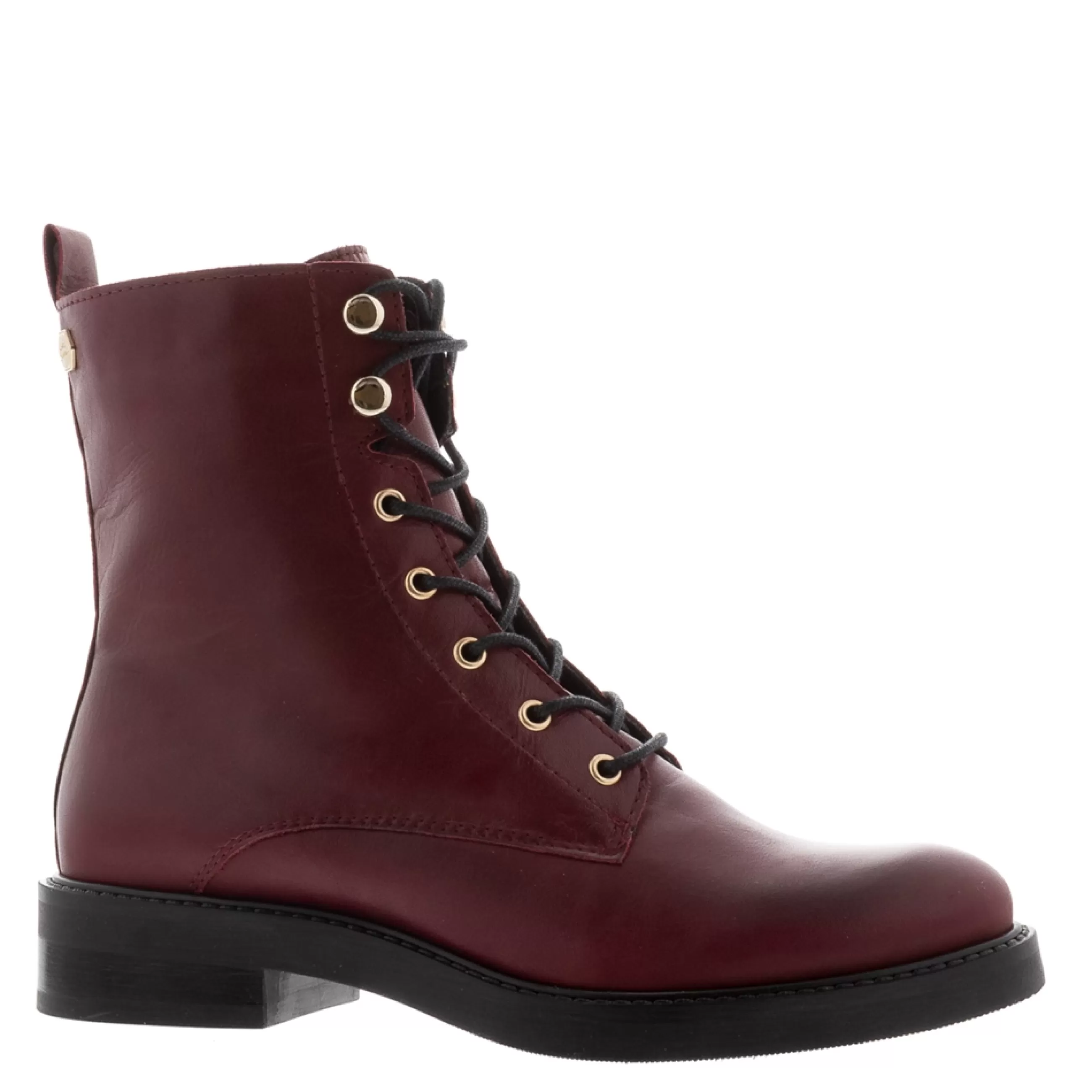 Roux Burgundy Leather Lace Up Ankle Boots>Carl Scarpa Clearance