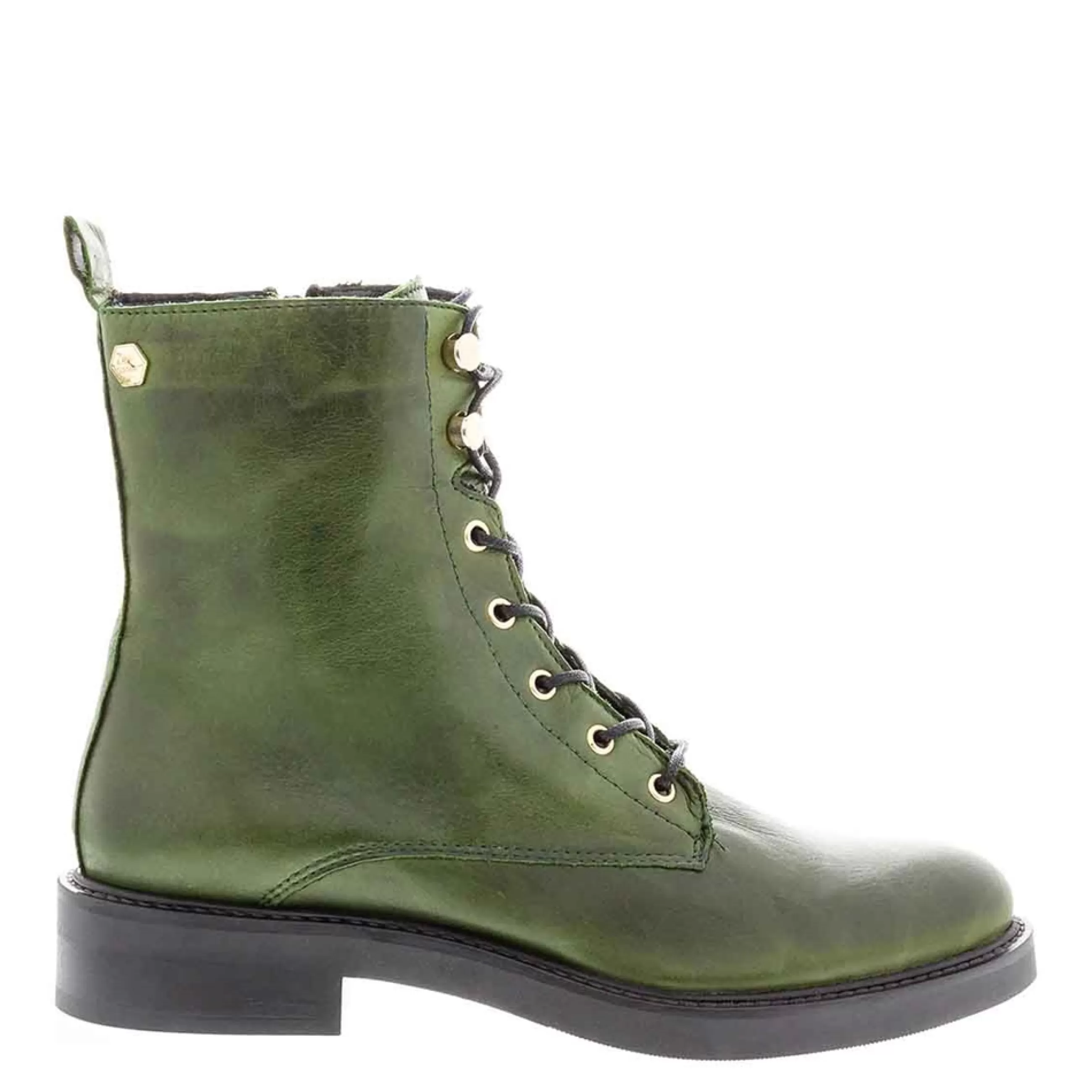 Roux Green Leather Lace Up Ankle Boots>Carl Scarpa Cheap