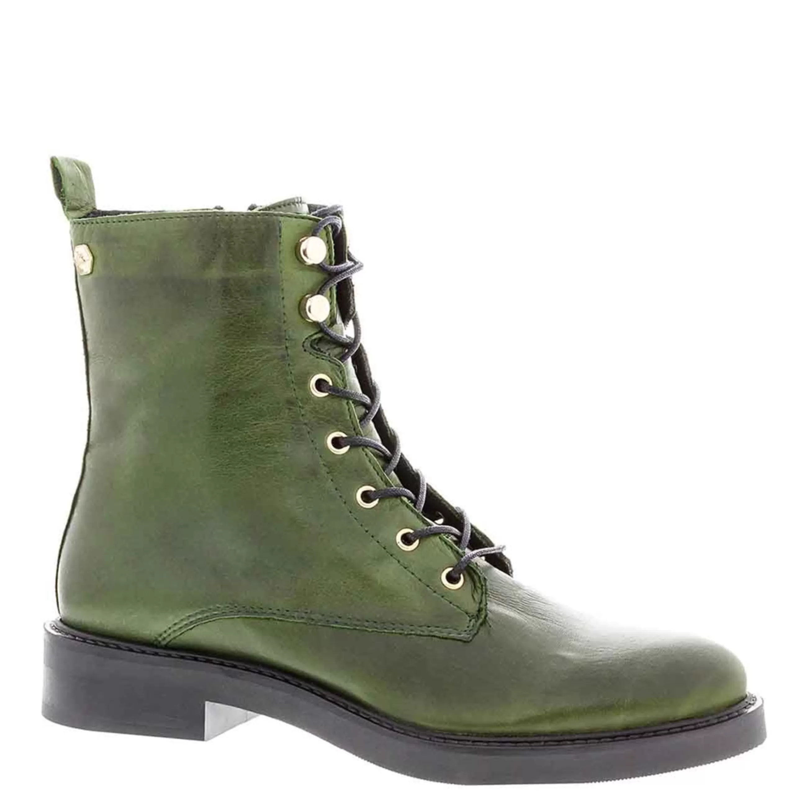 Roux Green Leather Lace Up Ankle Boots>Carl Scarpa Cheap