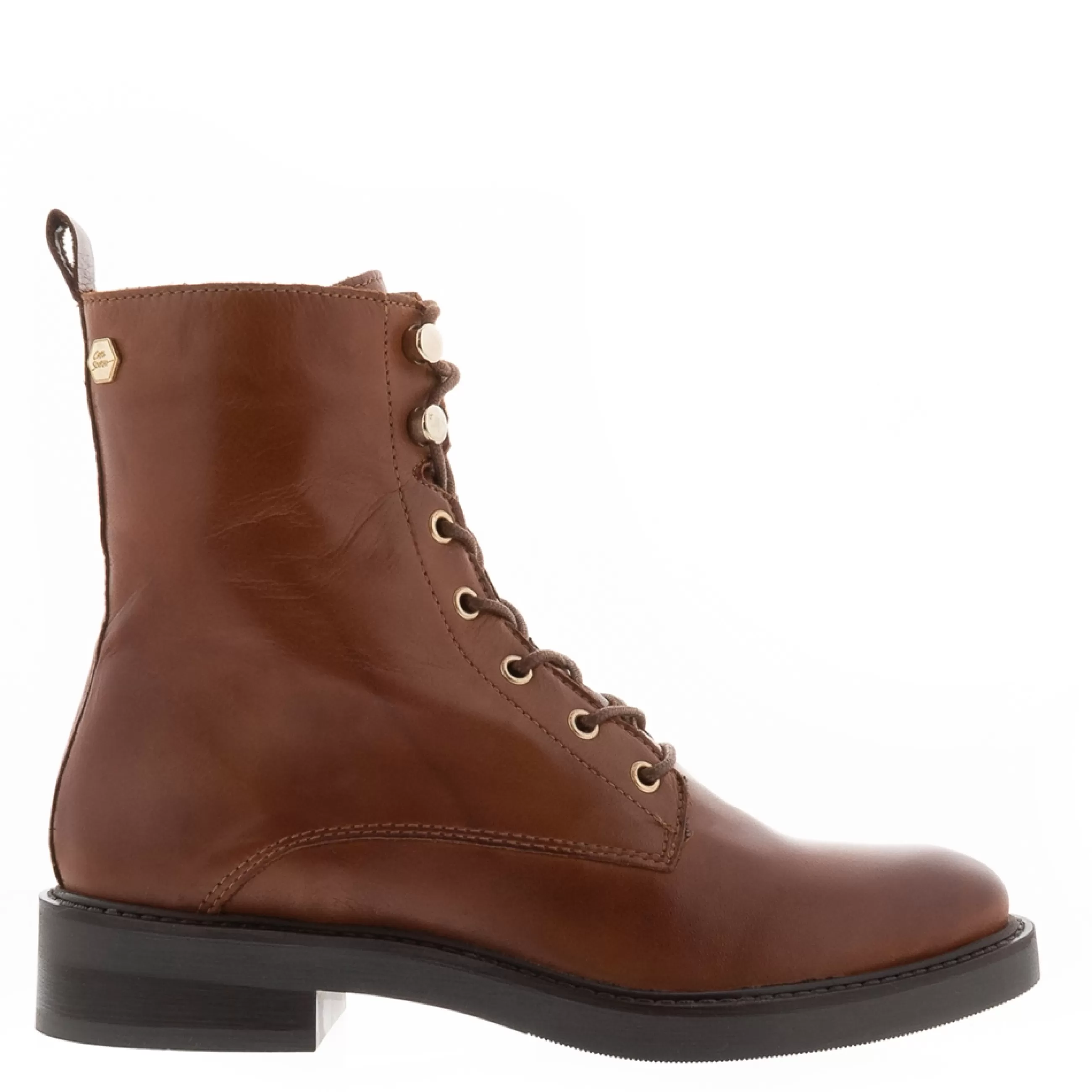 Roux Tan Leather Lace Up Ankle Boots>Carl Scarpa Best Sale