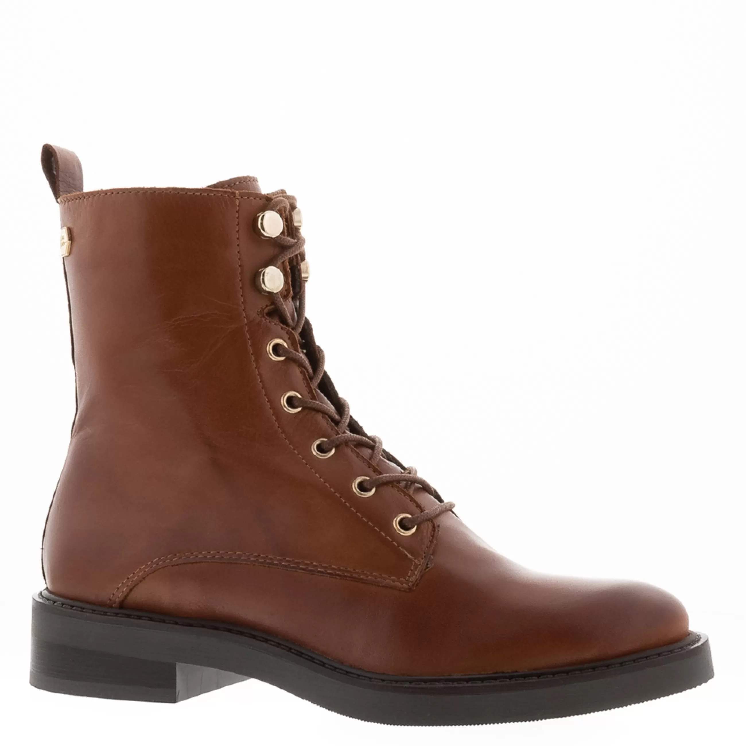 Roux Tan Leather Lace Up Ankle Boots>Carl Scarpa Best Sale