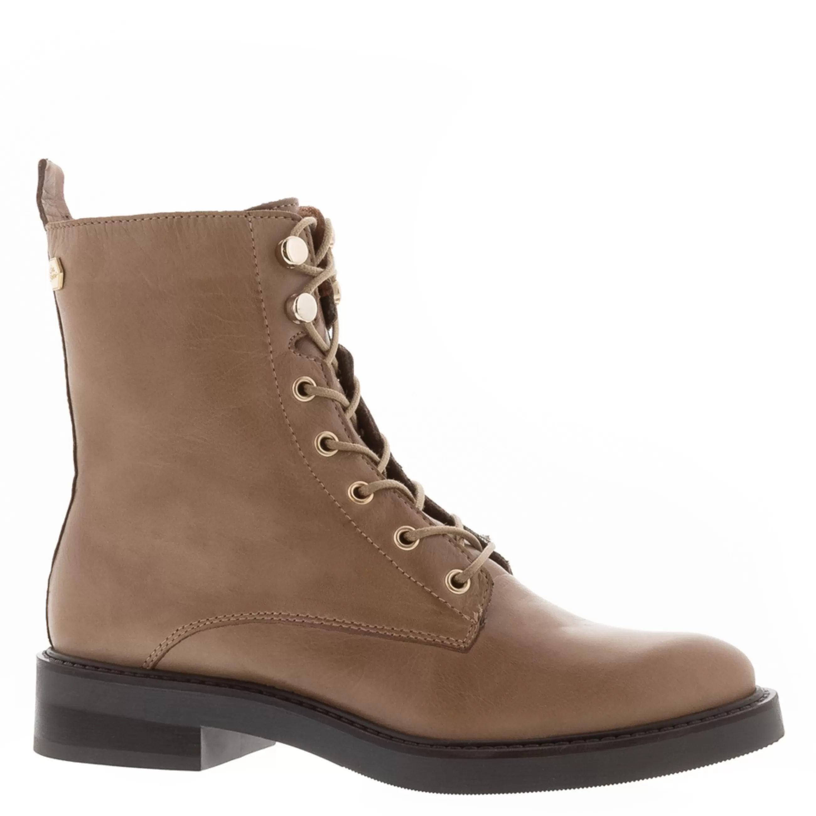 Roux Taupe Leather Lace Up Ankle Boots>Carl Scarpa Fashion