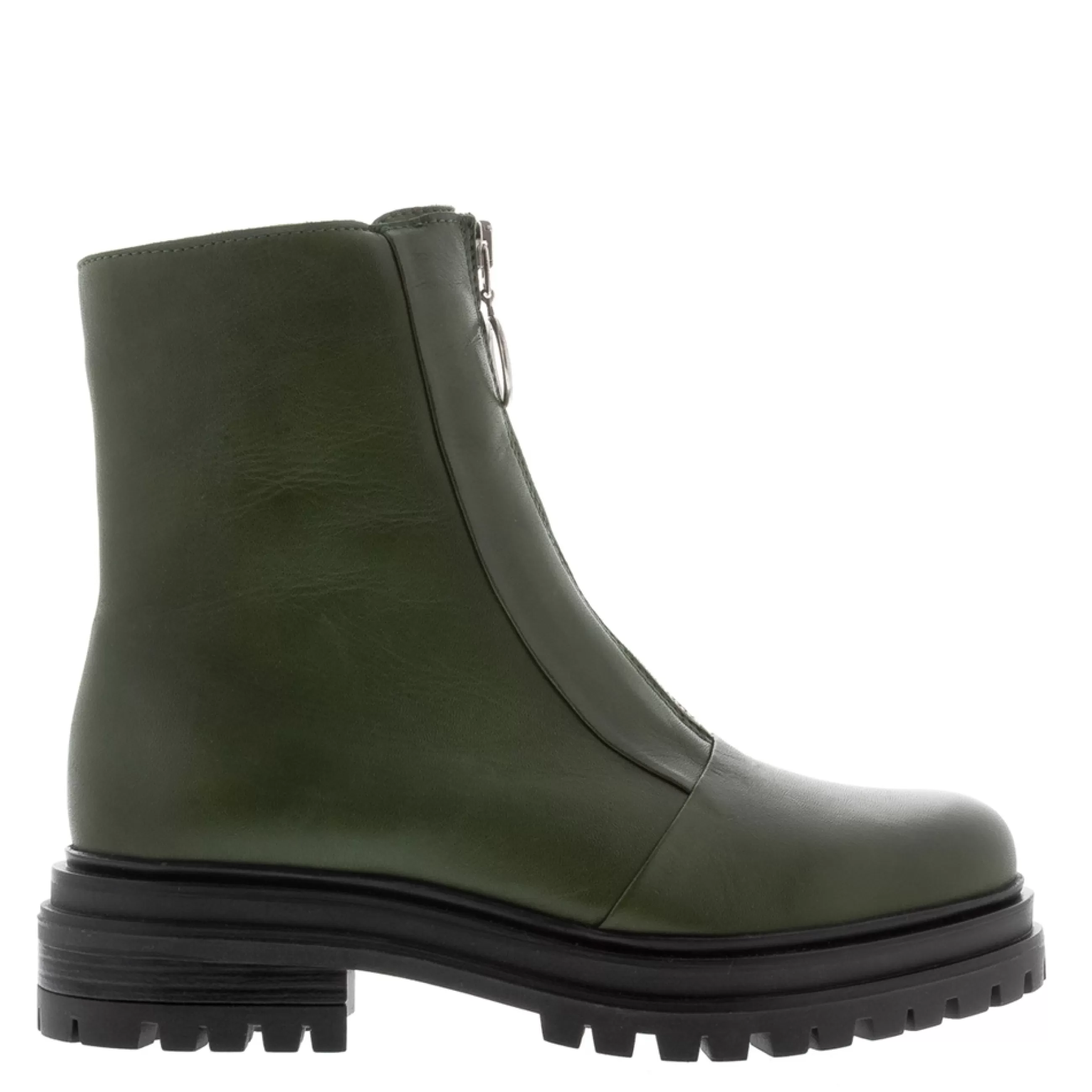 Savita Green Leather Zip-Up Ankle Boots>Carl Scarpa Sale