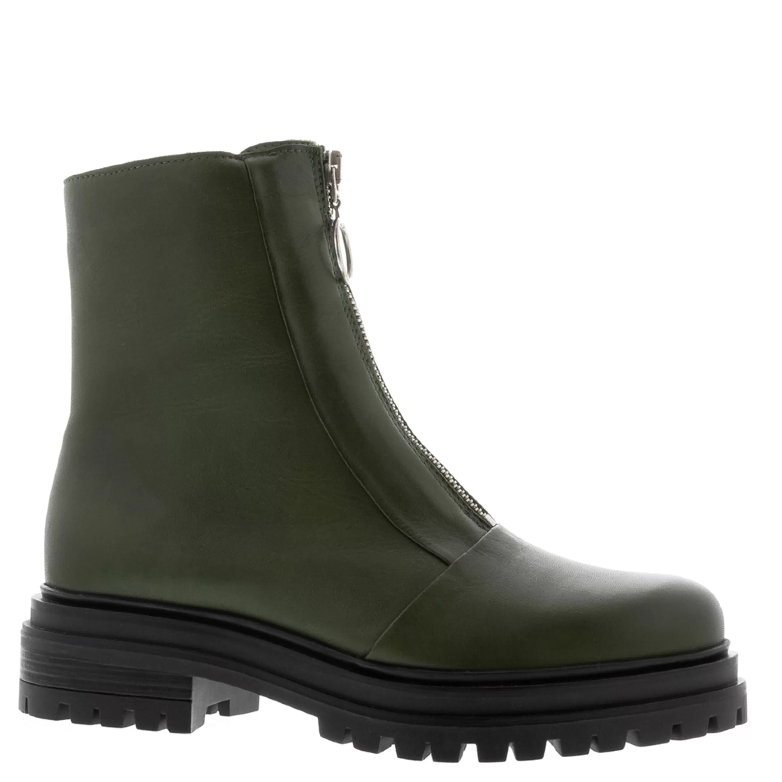 Savita Green Leather Zip-Up Ankle Boots>Carl Scarpa Sale